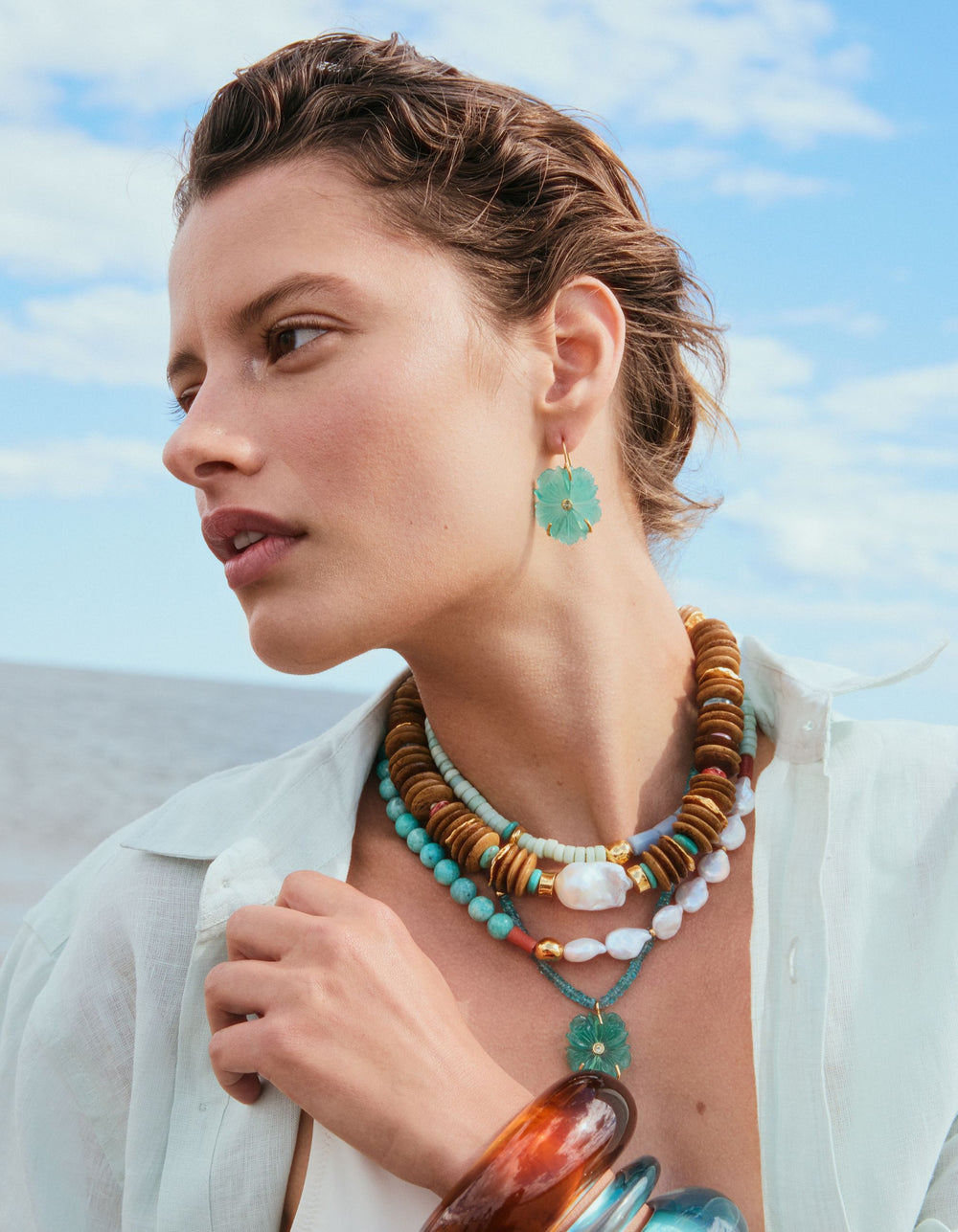 New Bloom Necklace in Capri
