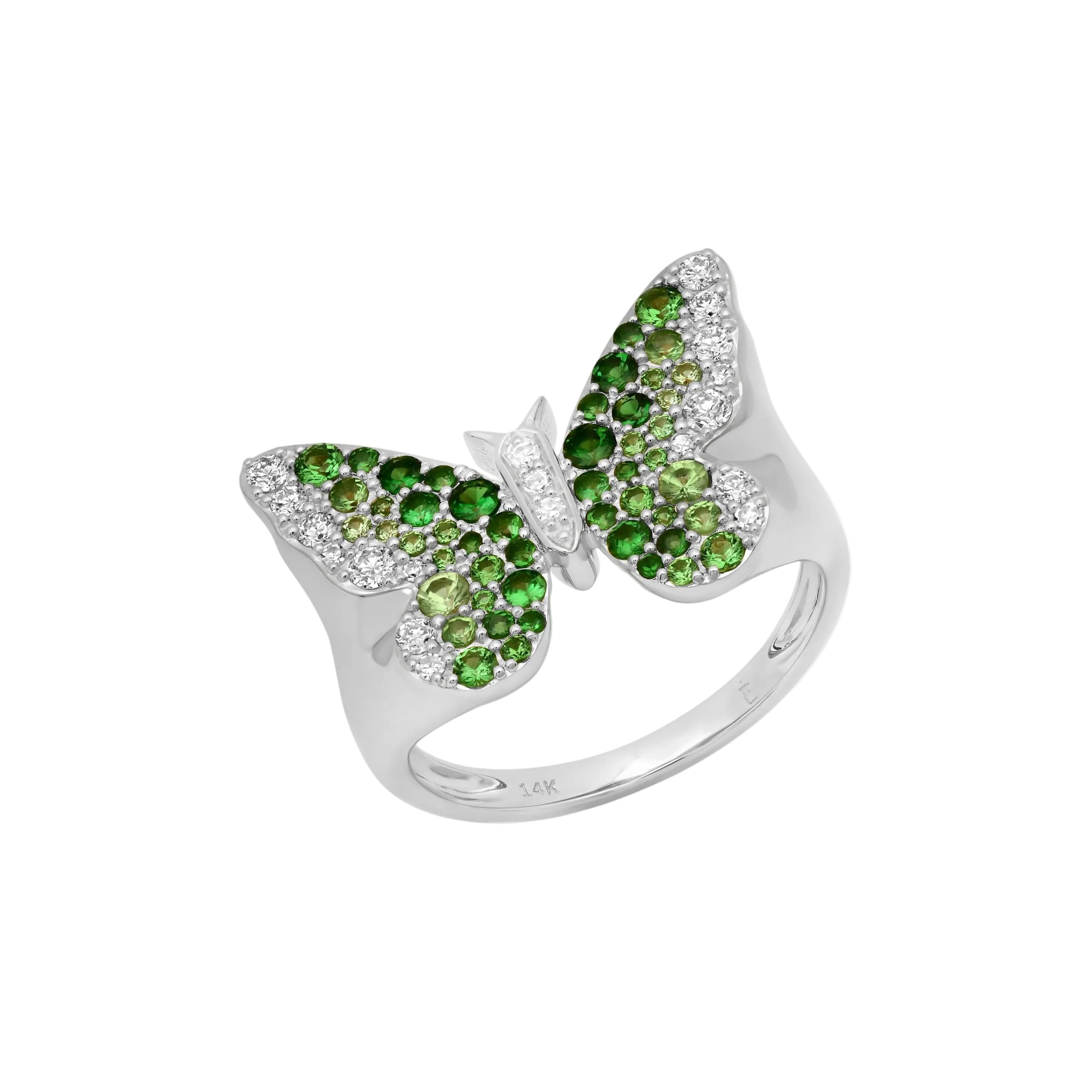 Ombré Butterfly Signet Ring by Eriness - At Present Jewelry