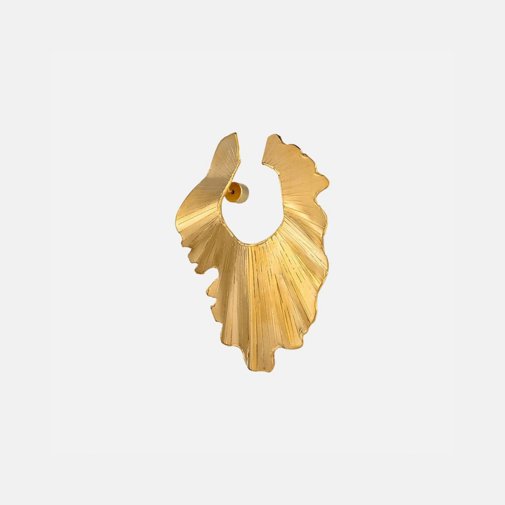 Palm Leaf Earring by Christina Caruso - At Present Jewelry