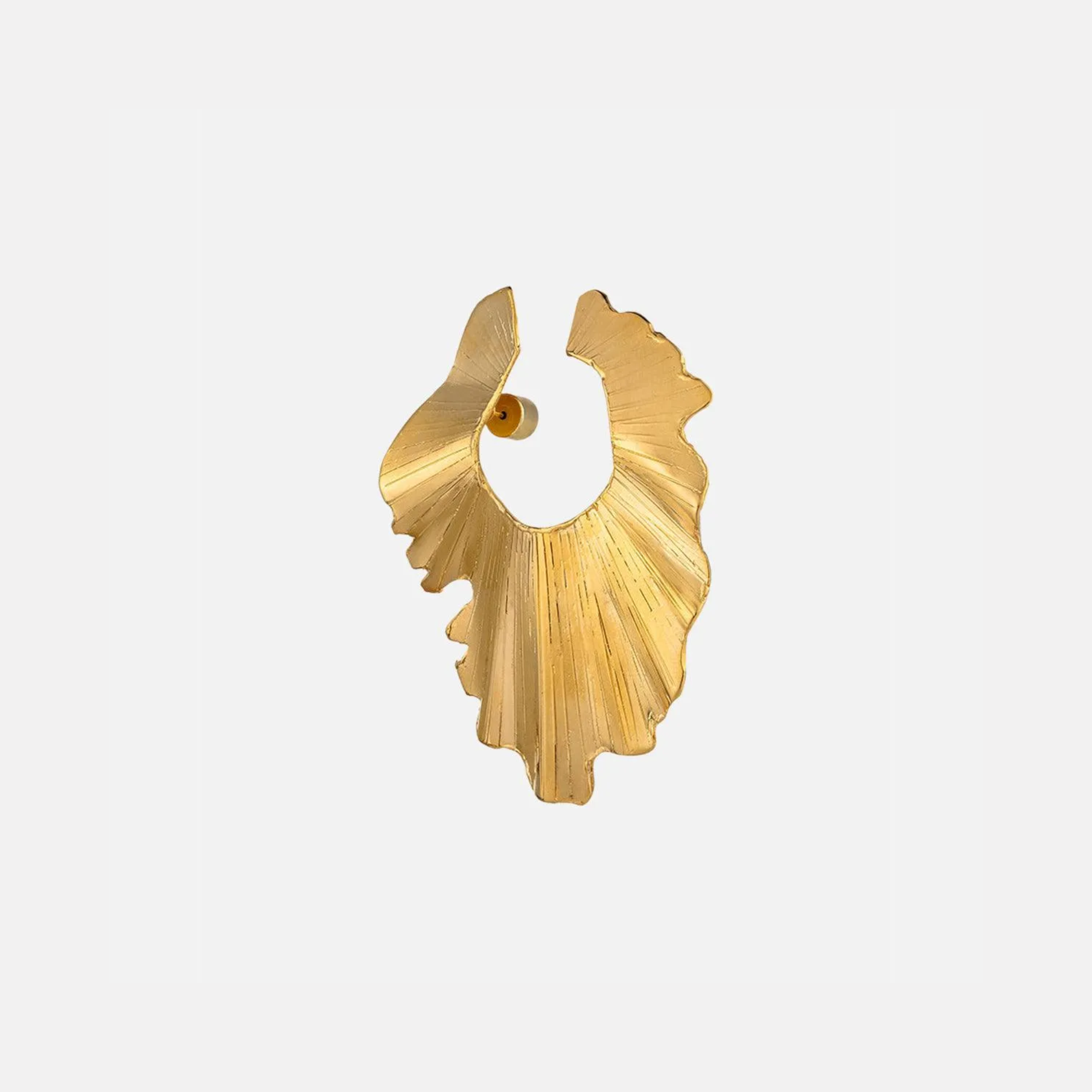 Palm Leaf Earring by Christina Caruso - At Present Jewelry