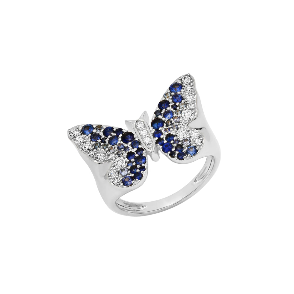 Ombré Butterfly Signet Ring by Eriness - At Present Jewelry