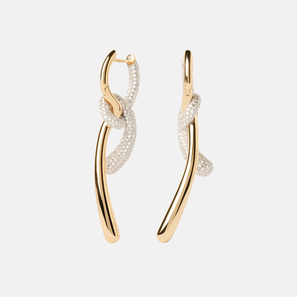 Pavé Twist Hoops by PDPaola - At Present Jewelry