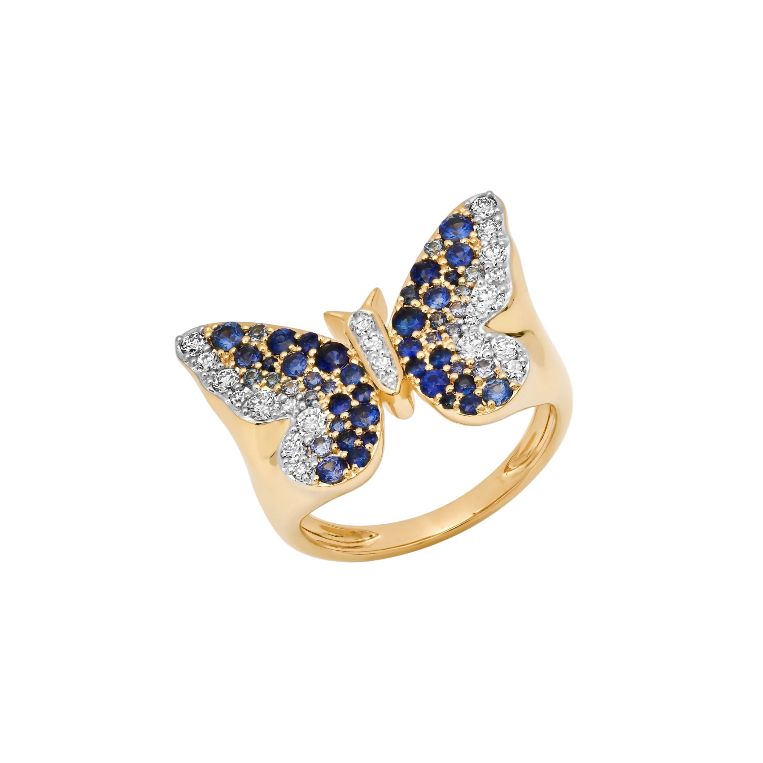 Ombré Butterfly Signet Ring by Eriness - At Present Jewelry