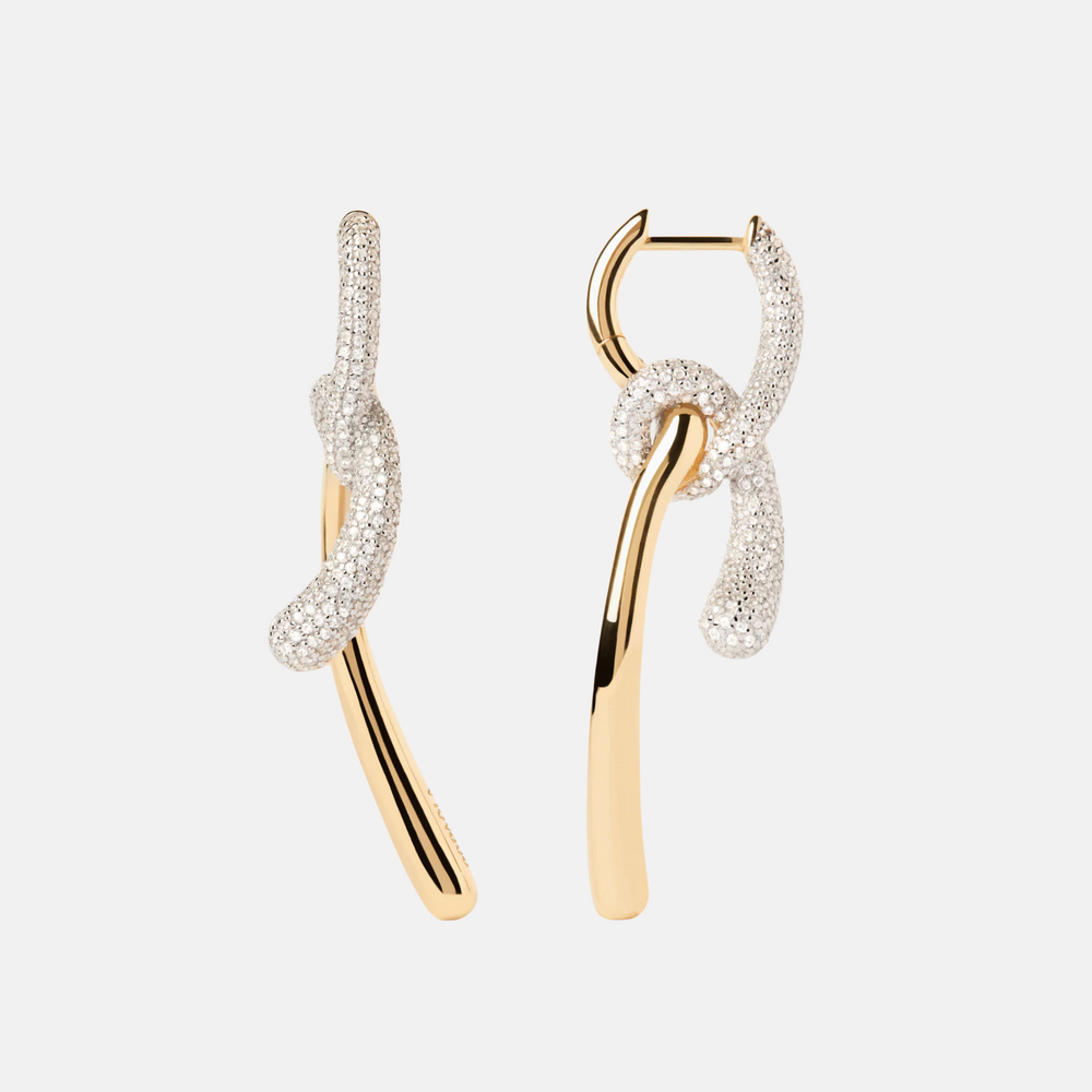 Pavé Twist Hoops by PDPaola - At Present Jewelry