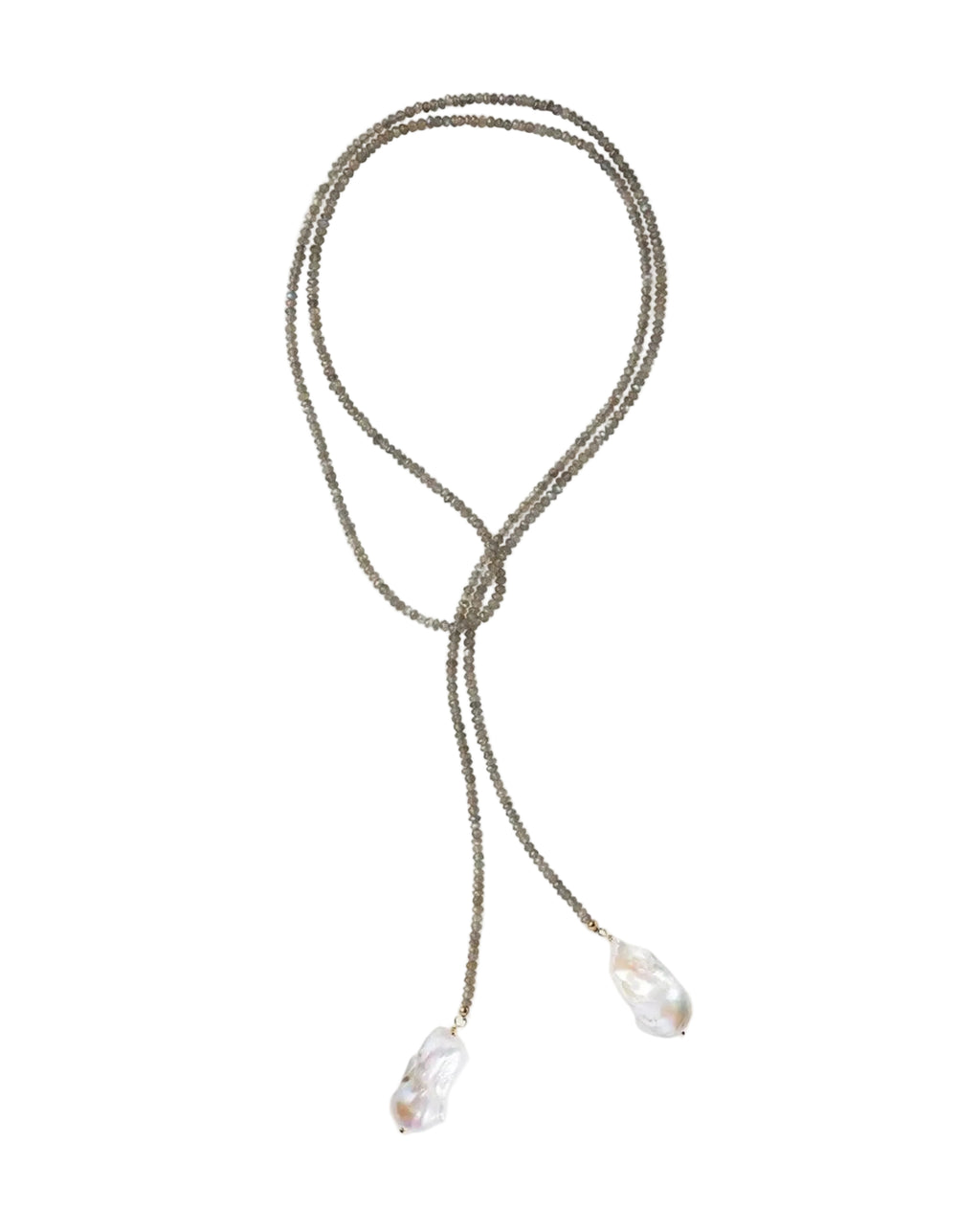 Labradorite Classic Gemstone Lariat by Joie DiGiovanni - At Present Jewelry