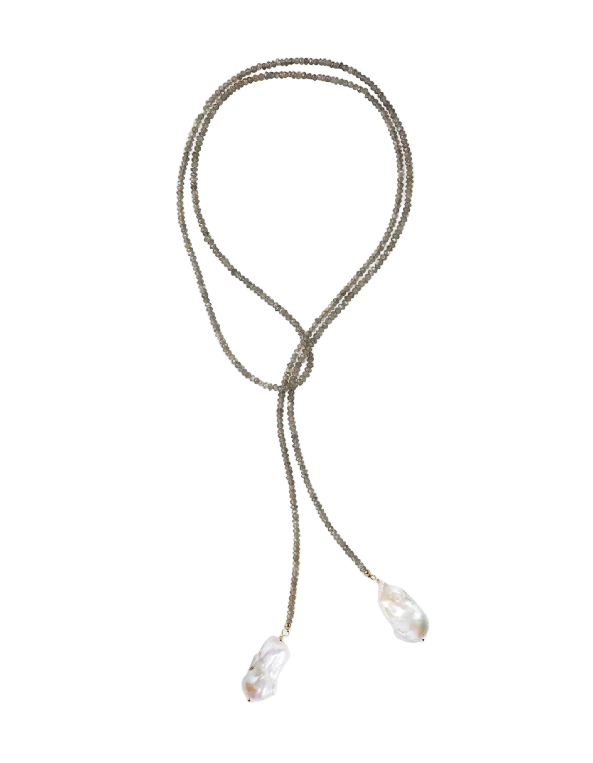 Labradorite Classic Gemstone Lariat by Joie DiGiovanni - At Present Jewelry