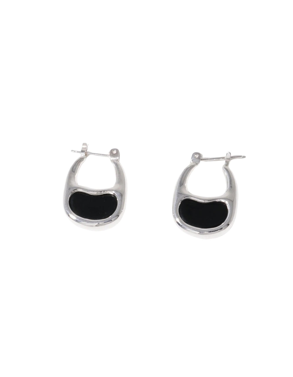 Bean Hoop Earrings | Small