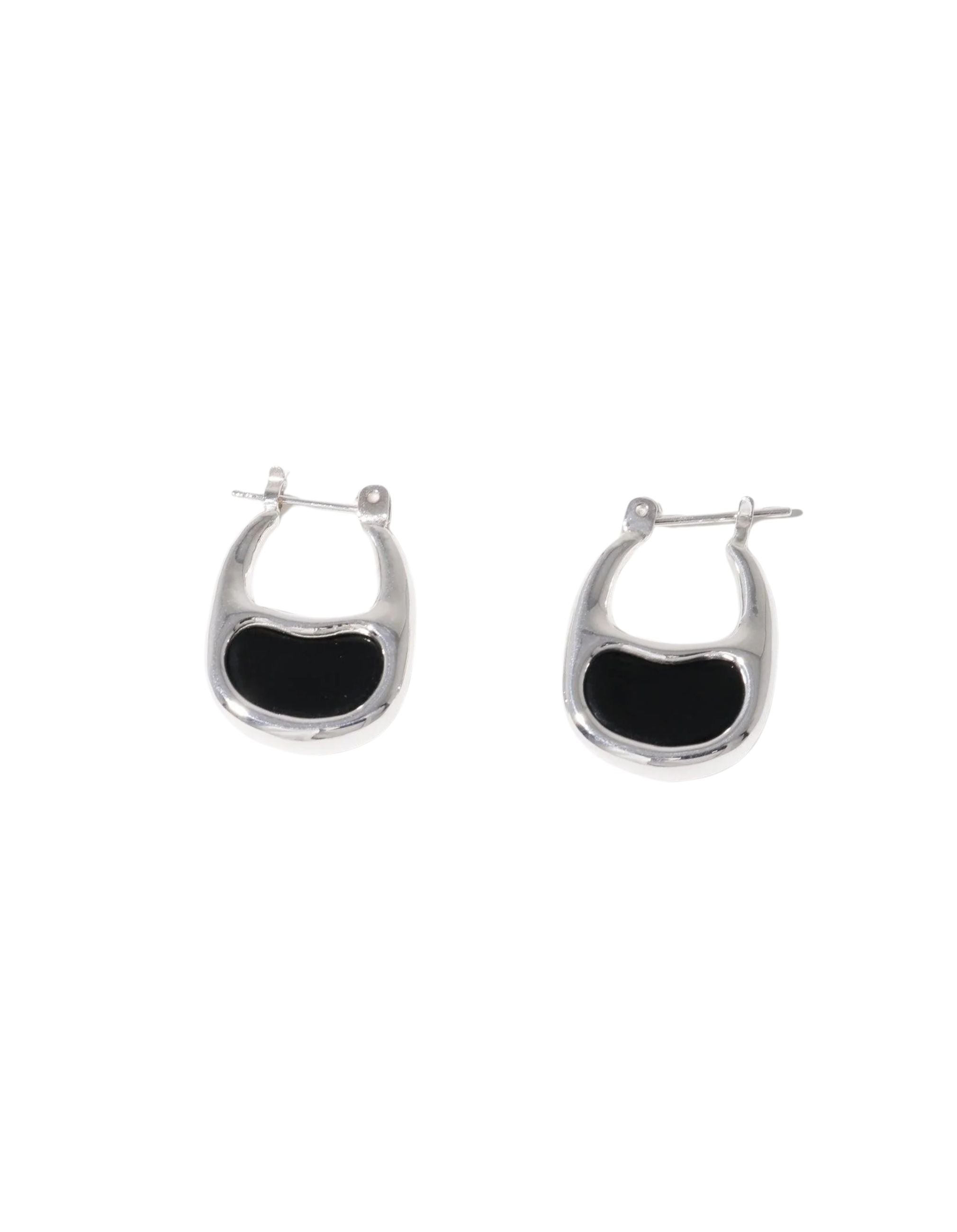 Bean Hoop Earrings | Small