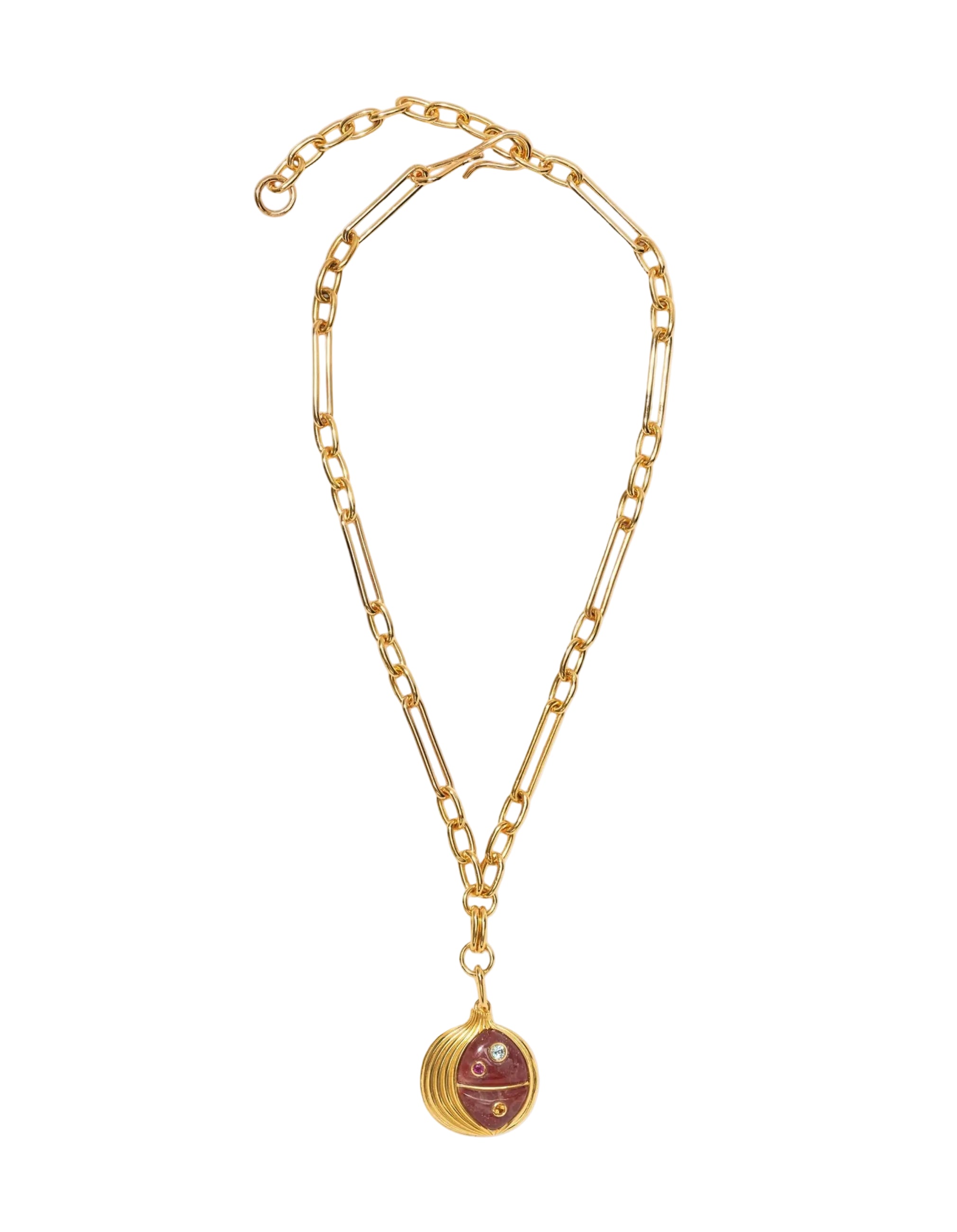 Pomegranate Pendant Necklace by Lizzie Fortunato - At Present Jewelry