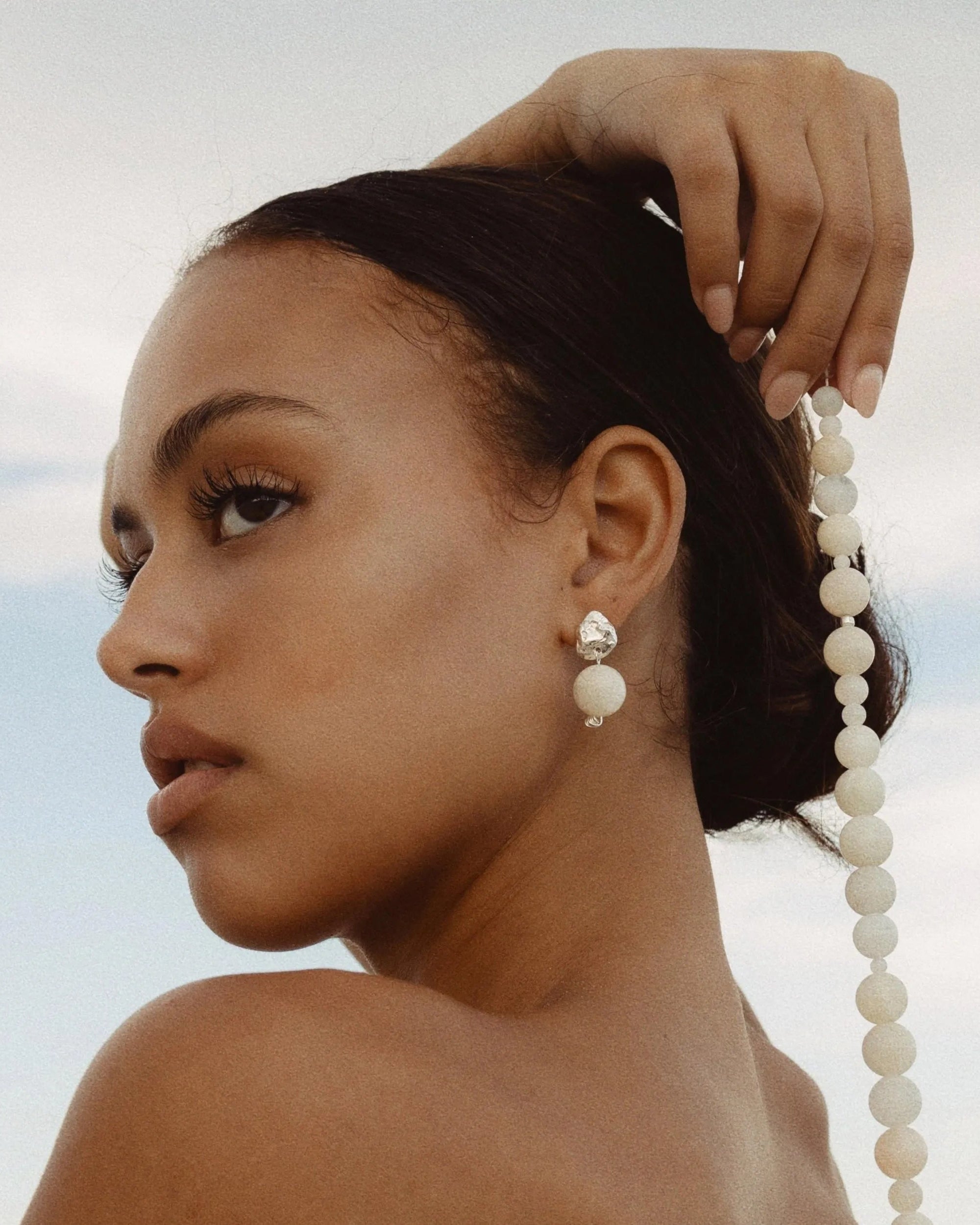 Blue Moon Earrings by Anita Berisha - At Present Jewelry