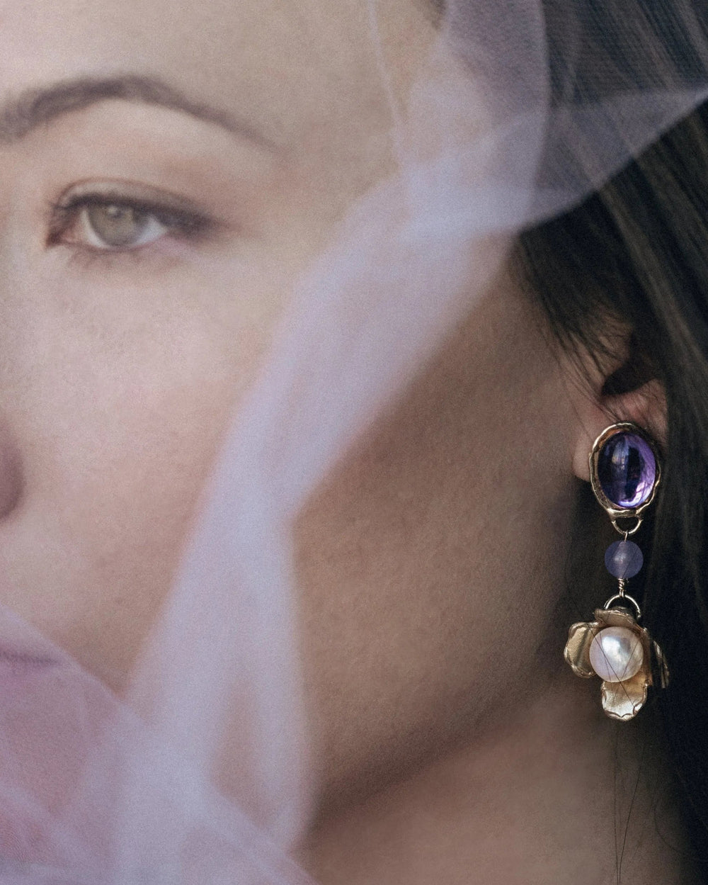Lilac Earrings by Anita Berisha - At Present Jewelry