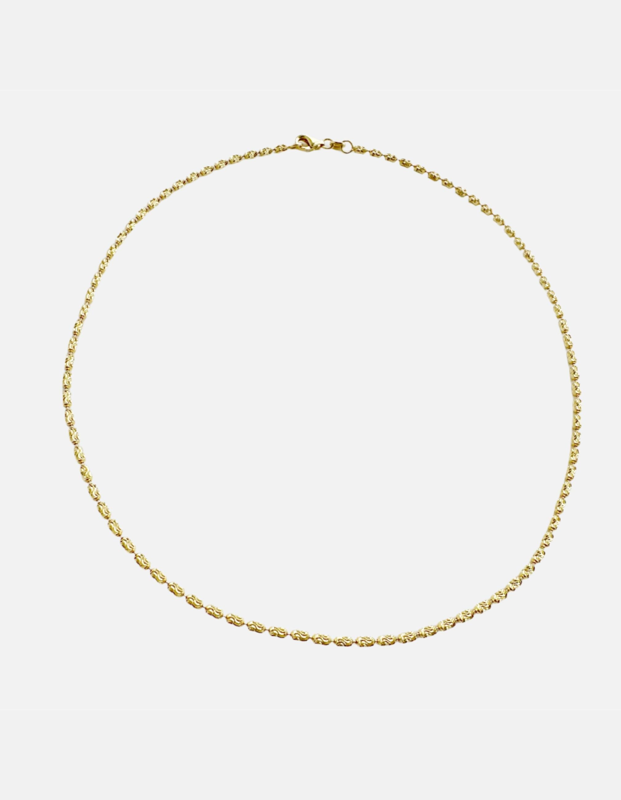Large Diamond Cut Barrel Chain