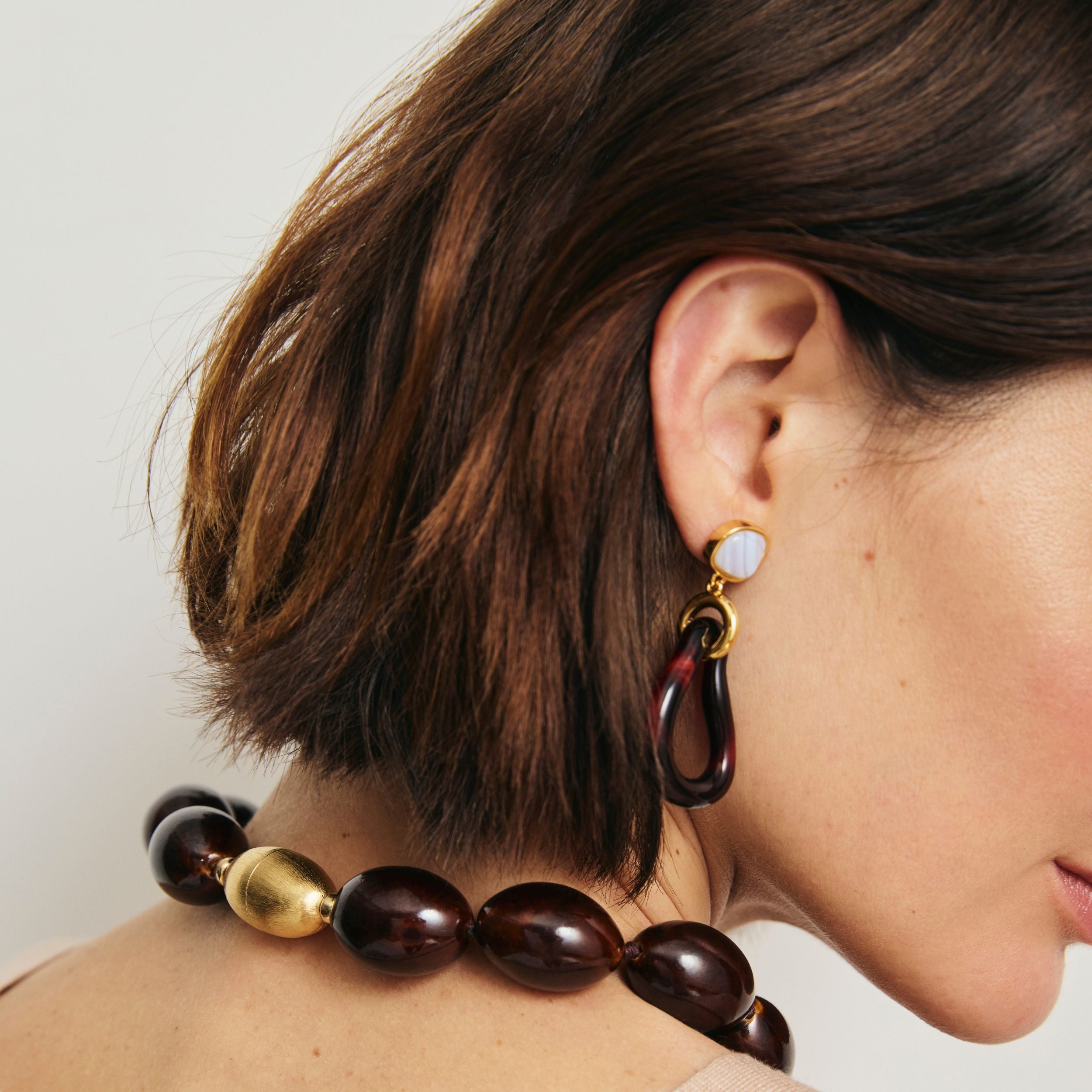 Galina Earrings in Sangria by Lizzie Fortunato - At Present Jewelry