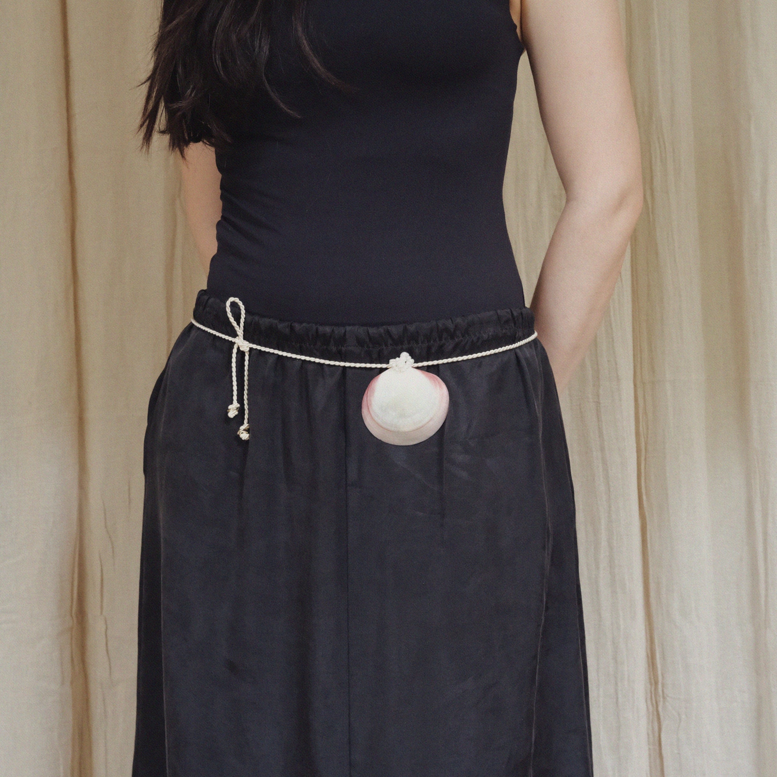 Clam Shell Pendant & Belt by Anita Berisha - At Present Jewelry