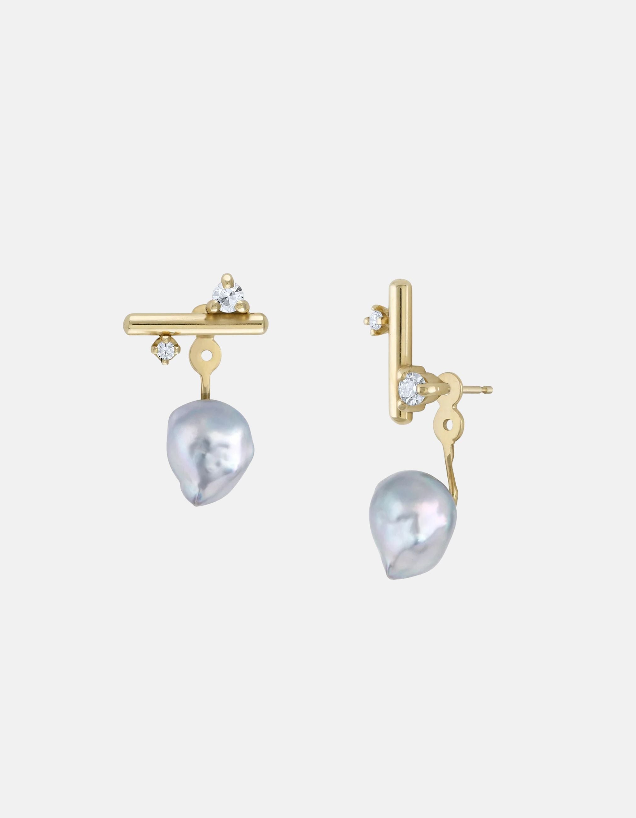 Blue Akoya Andromeda Ear Jackets