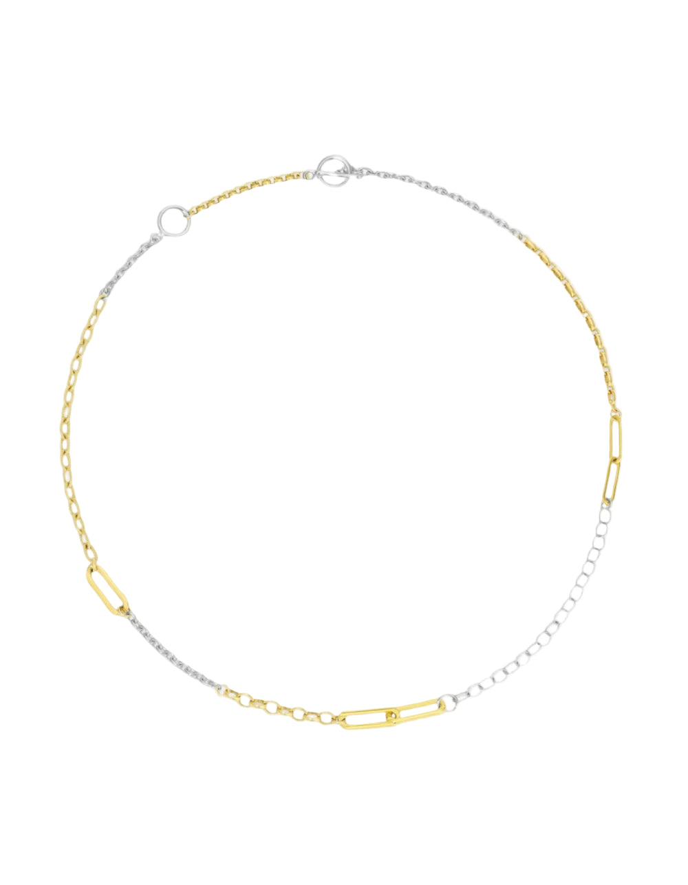 Patchwork Chain Necklace by Monbouquette - At Present Jewelry