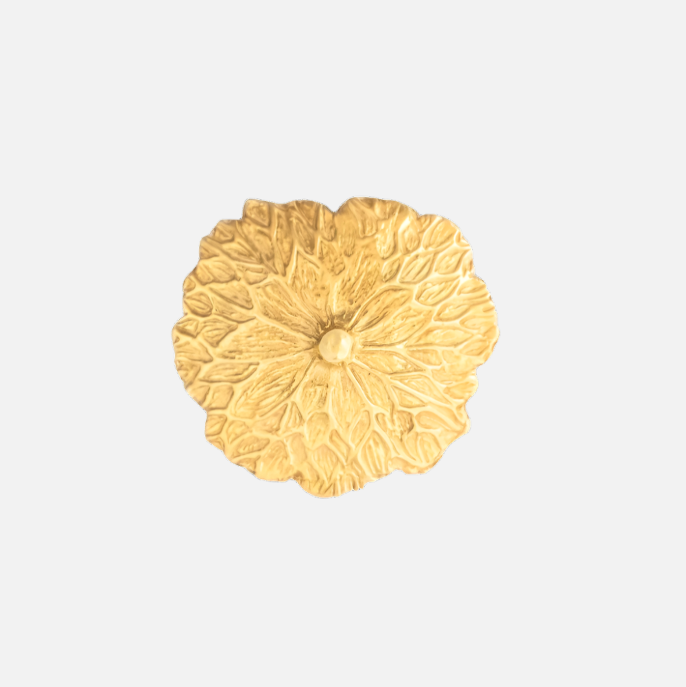 LP Brooch I, Gold by Carina Hardy - At Present Jewelry