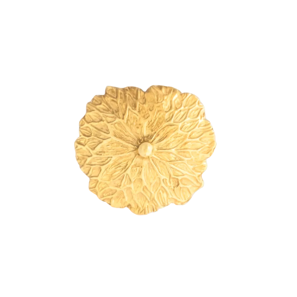 LP Brooch I, Gold by Carina Hardy - At Present Jewelry