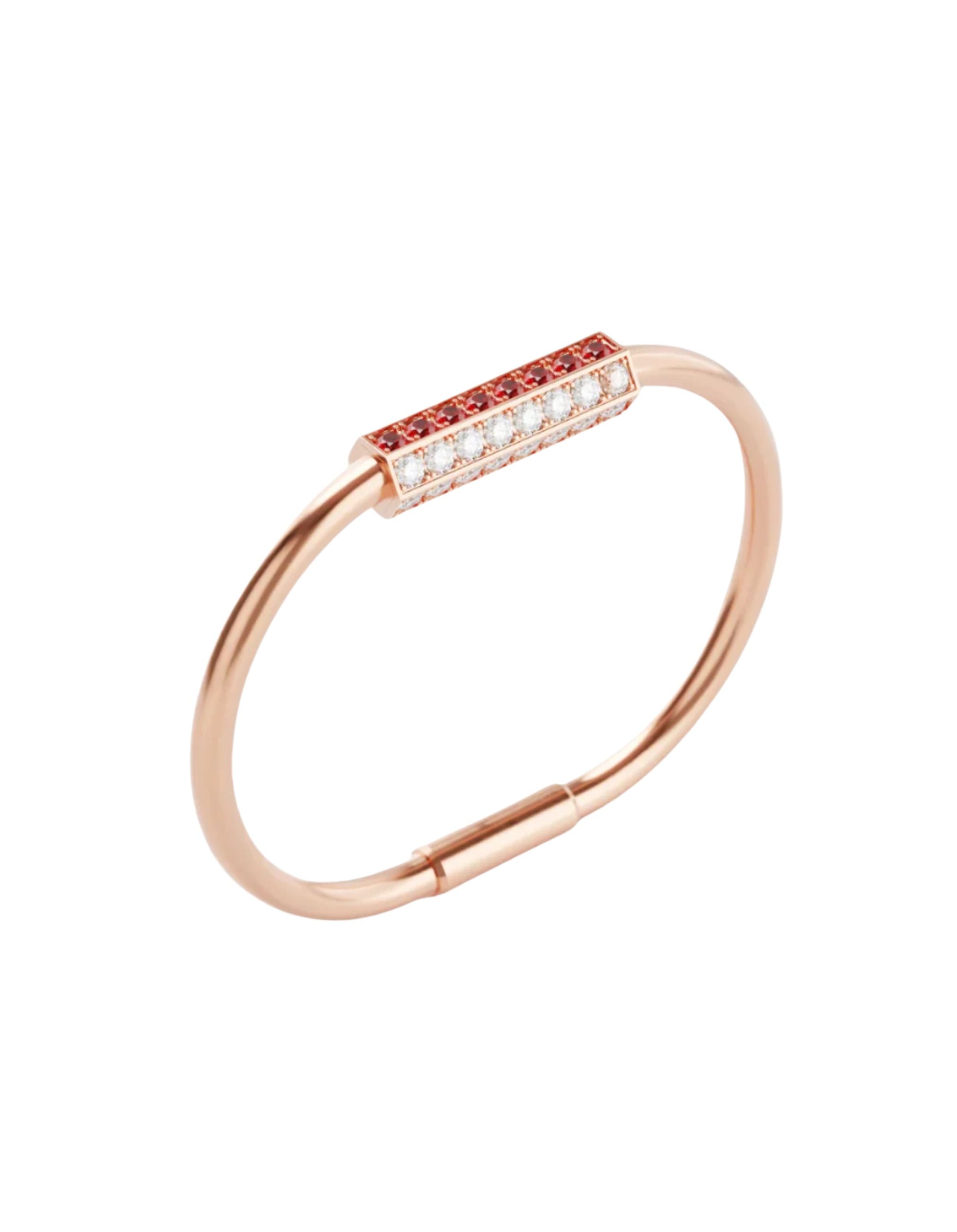 Love Lock Pave Bracelet