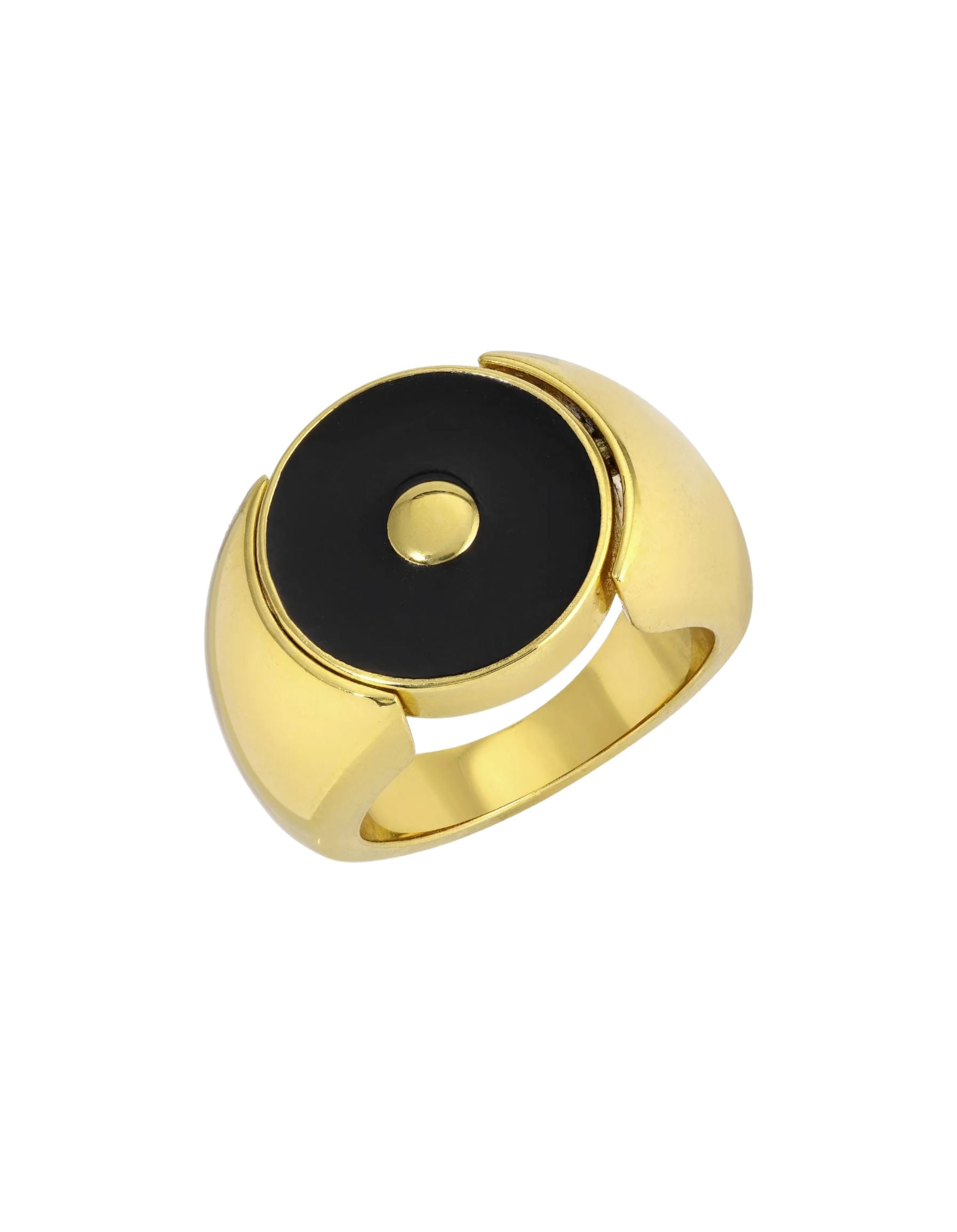 Reversible Black Bullseye Ring