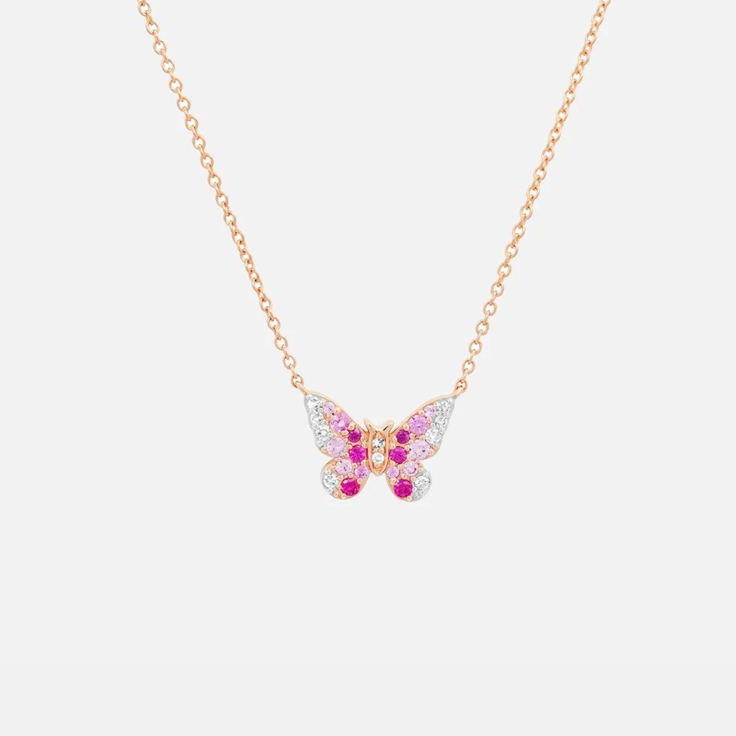Mini Ombré Butterfly Necklace by Eriness - At Present Jewelry