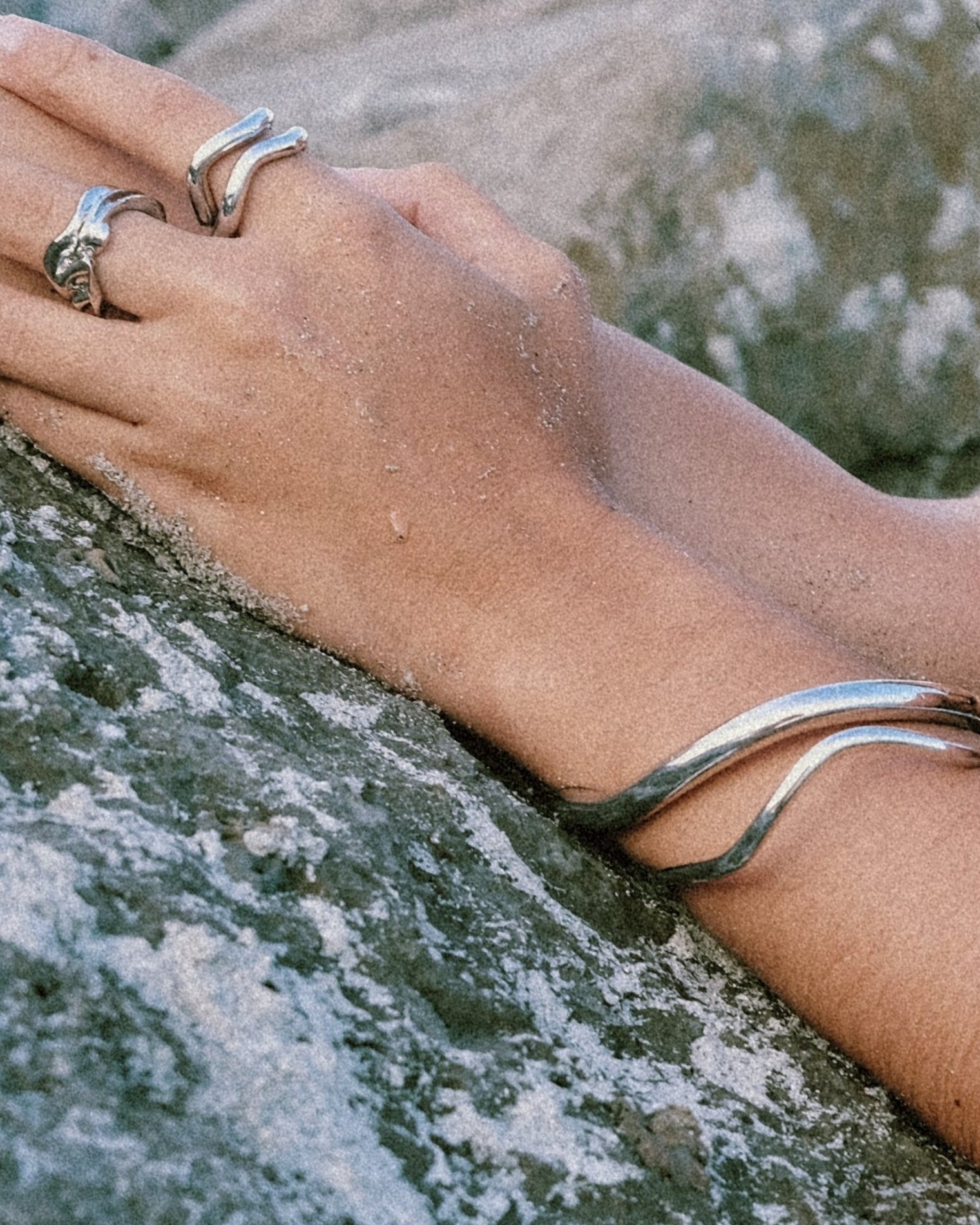 It Comes in Waves Bangle Set by Anita Berisha - At Present Jewelry