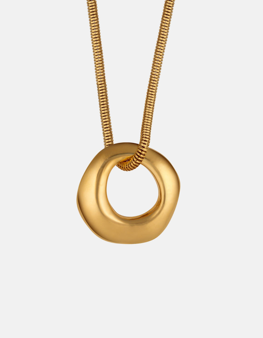 Organic Circle Pendant by Christina Caruso - At Present Jewelry