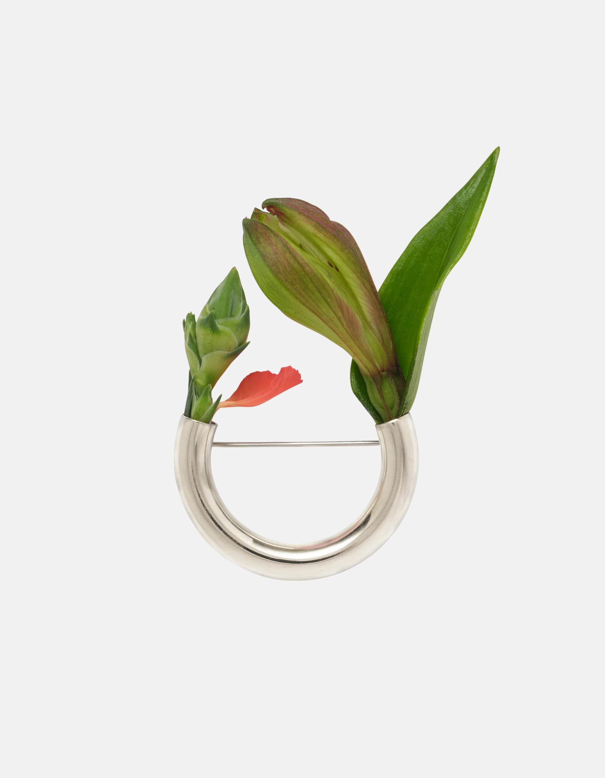 Botanical Brooch in Silver by Lady Grey - At Present Jewelry