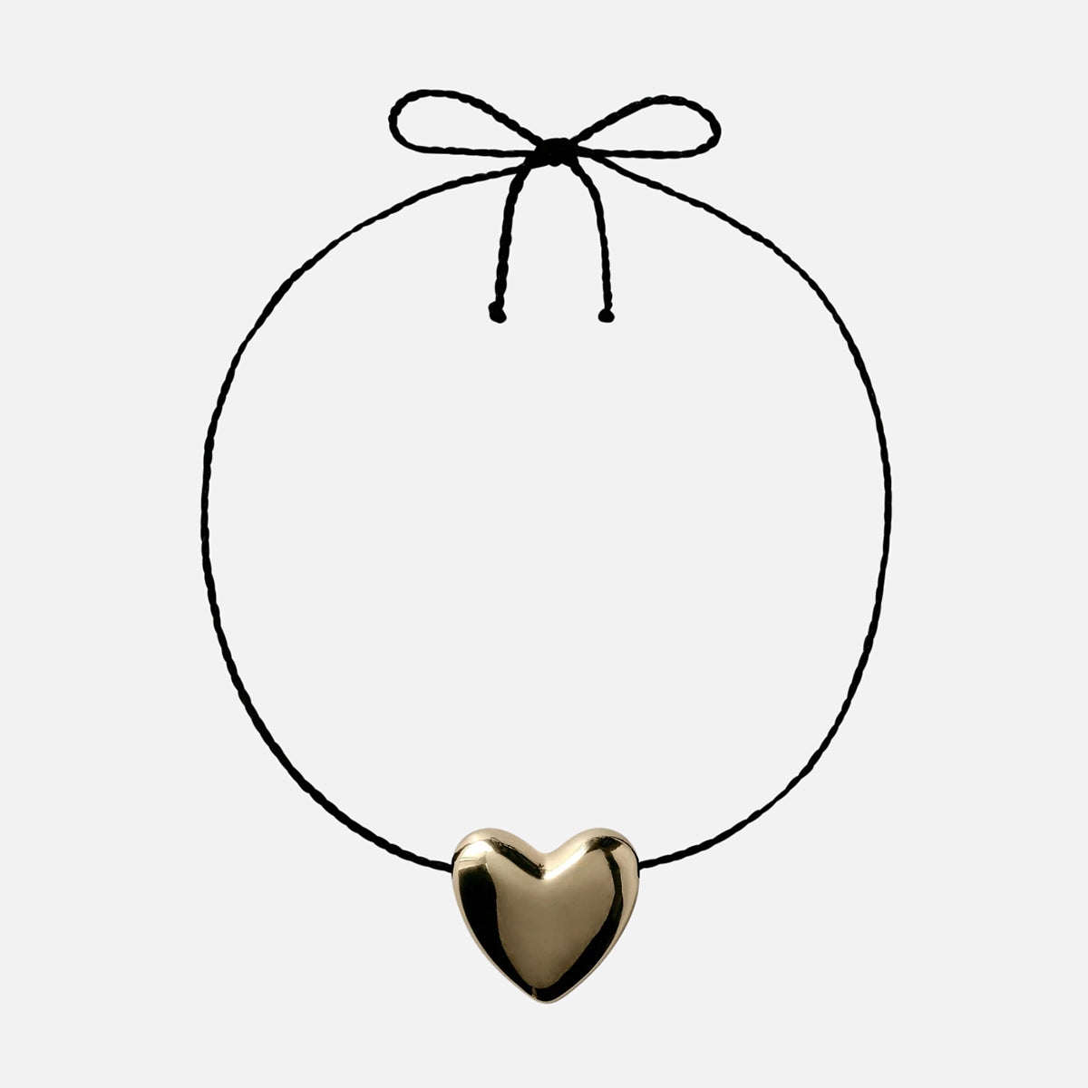 Gold Plated Heart Necklace Large