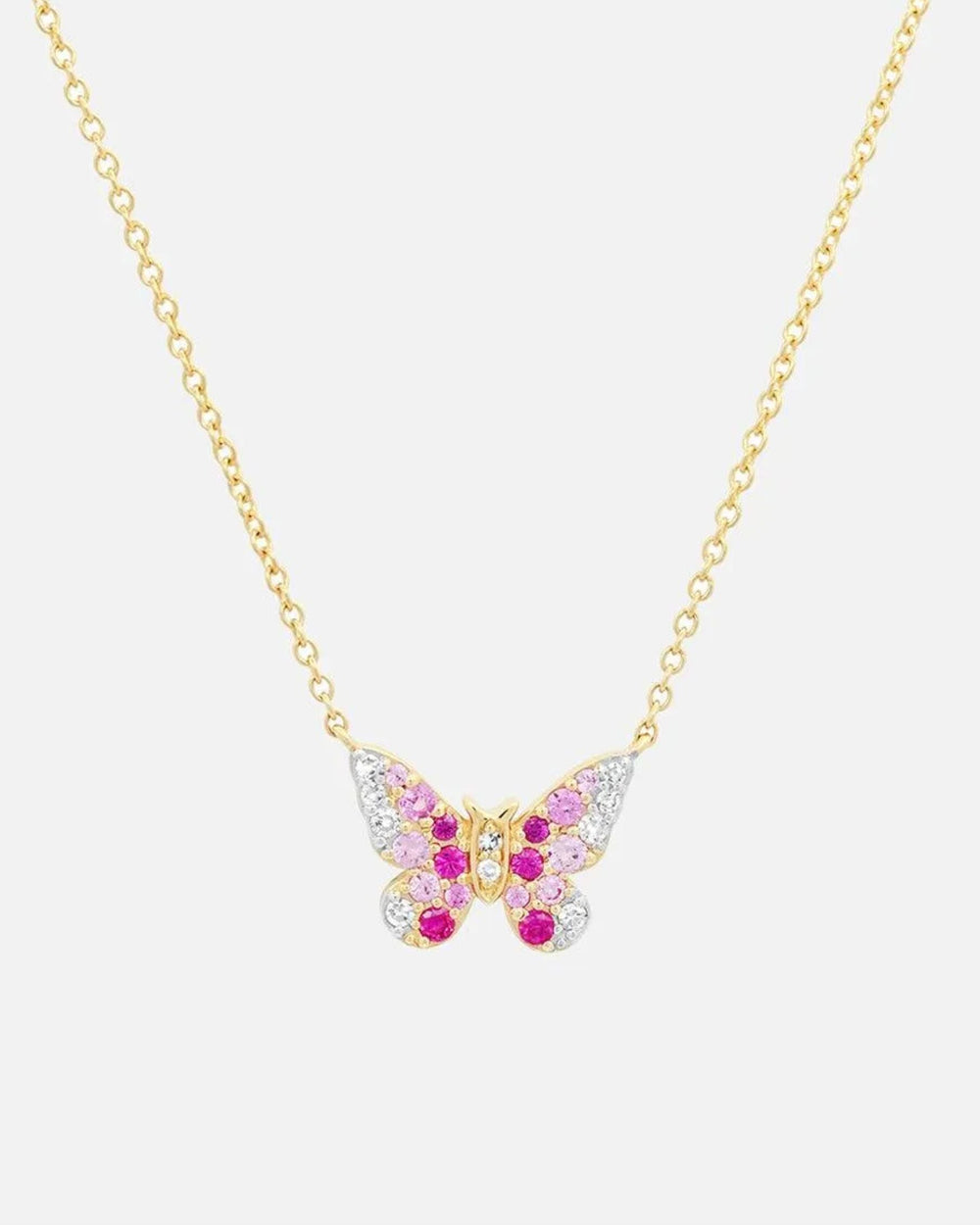 Mini Ombré Butterfly Necklace by Eriness - At Present Jewelry
