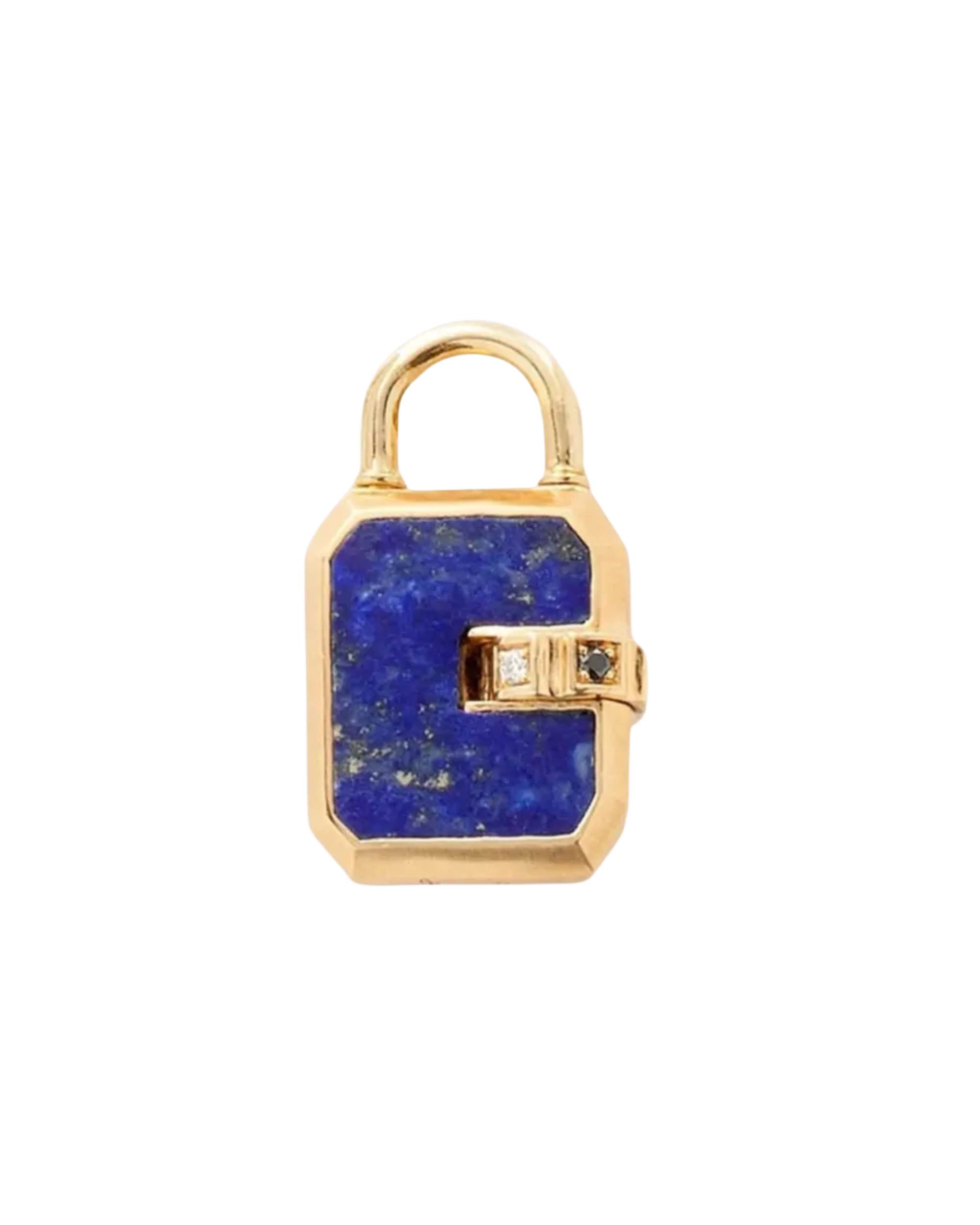 Mini Padlock, Lapis by James Banks Design - At Present Jewelry