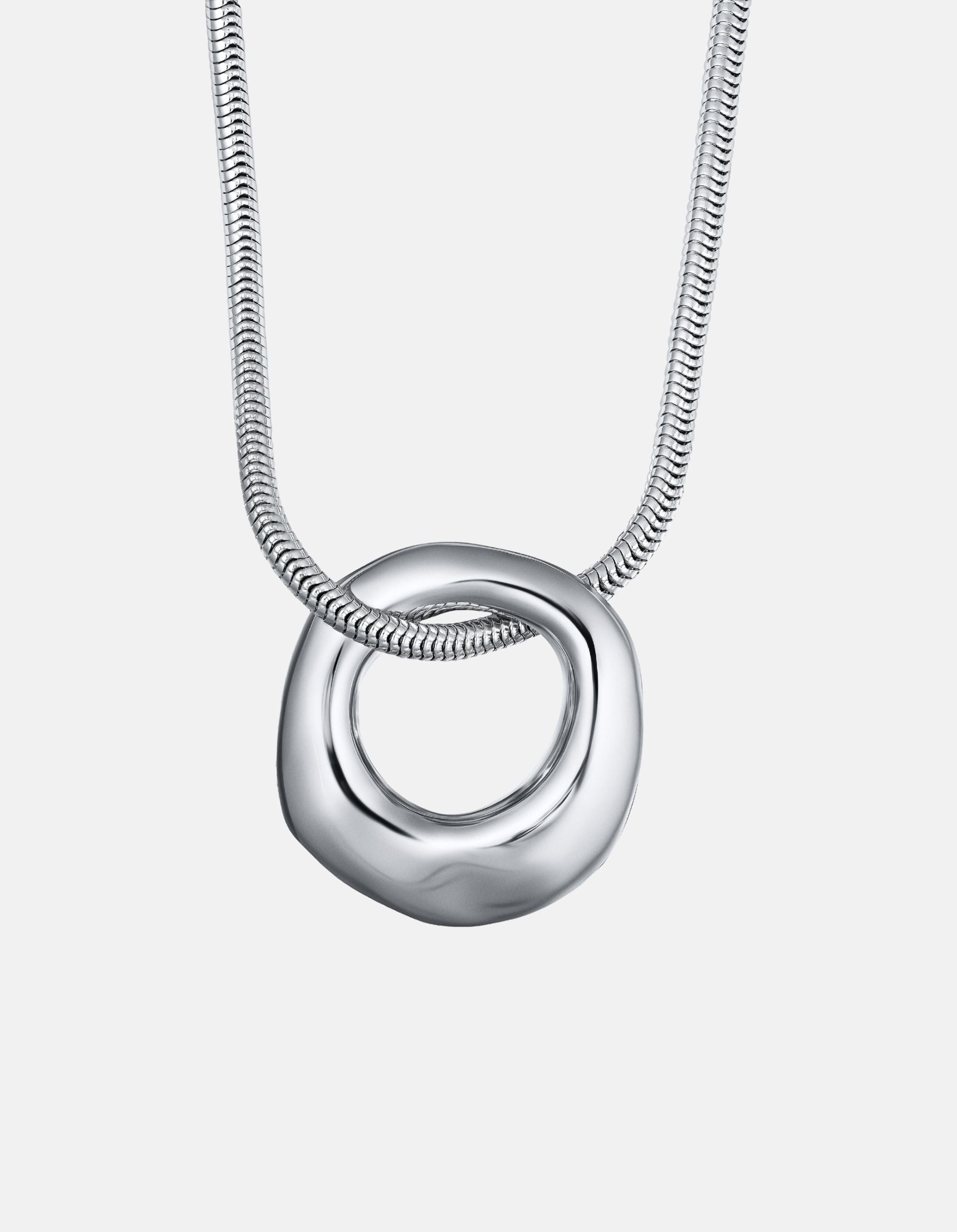 Organic Circle Pendant by Christina Caruso - At Present Jewelry