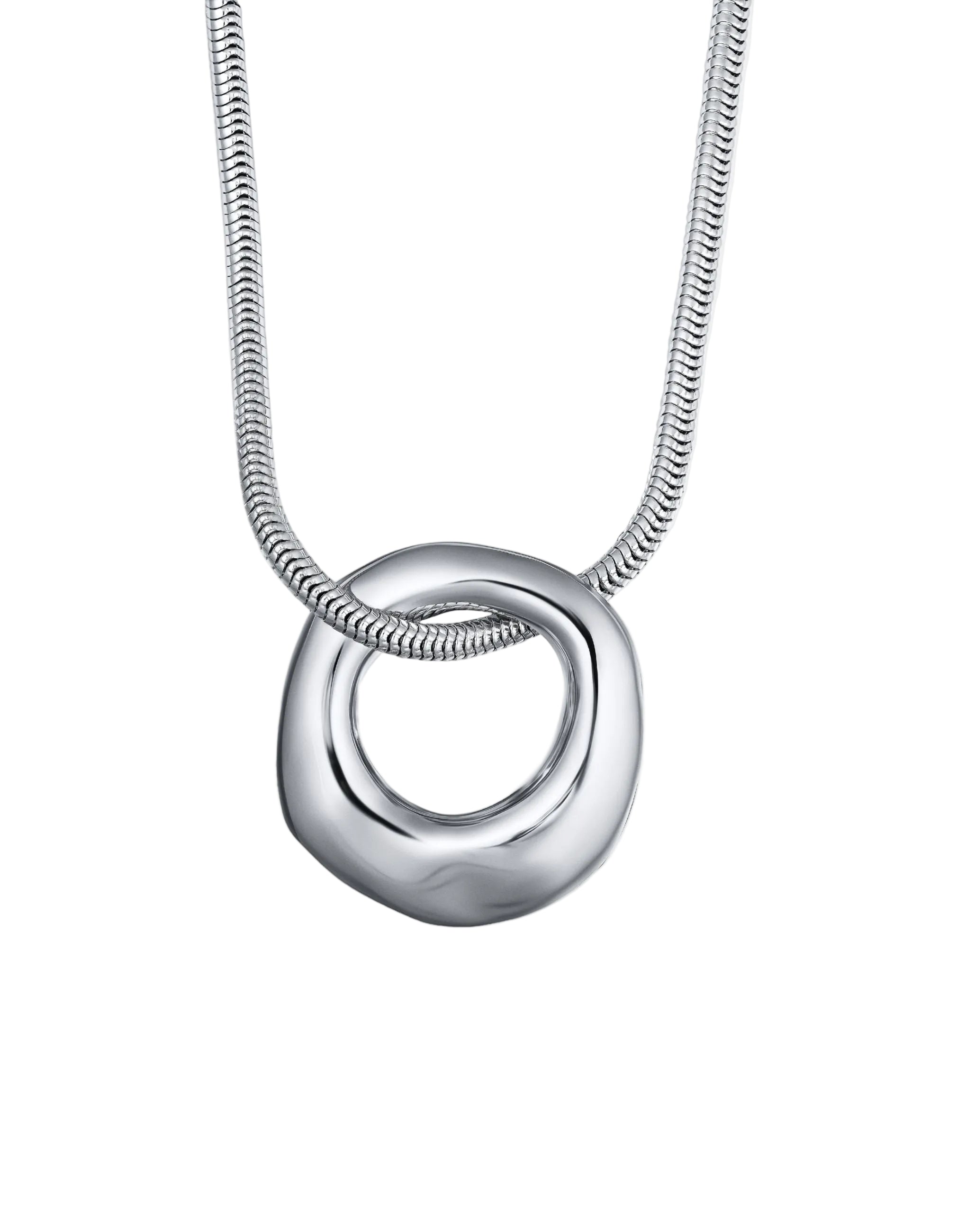 Organic Circle Pendant by Christina Caruso - At Present Jewelry