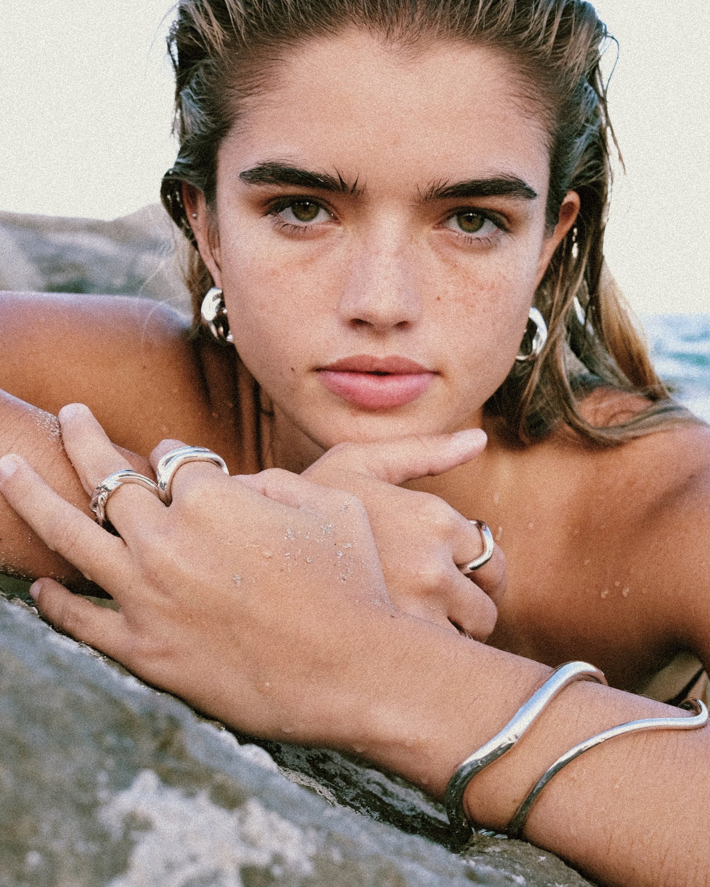 It Comes in Waves Bangle by Anita Berisha - At Present Jewelry