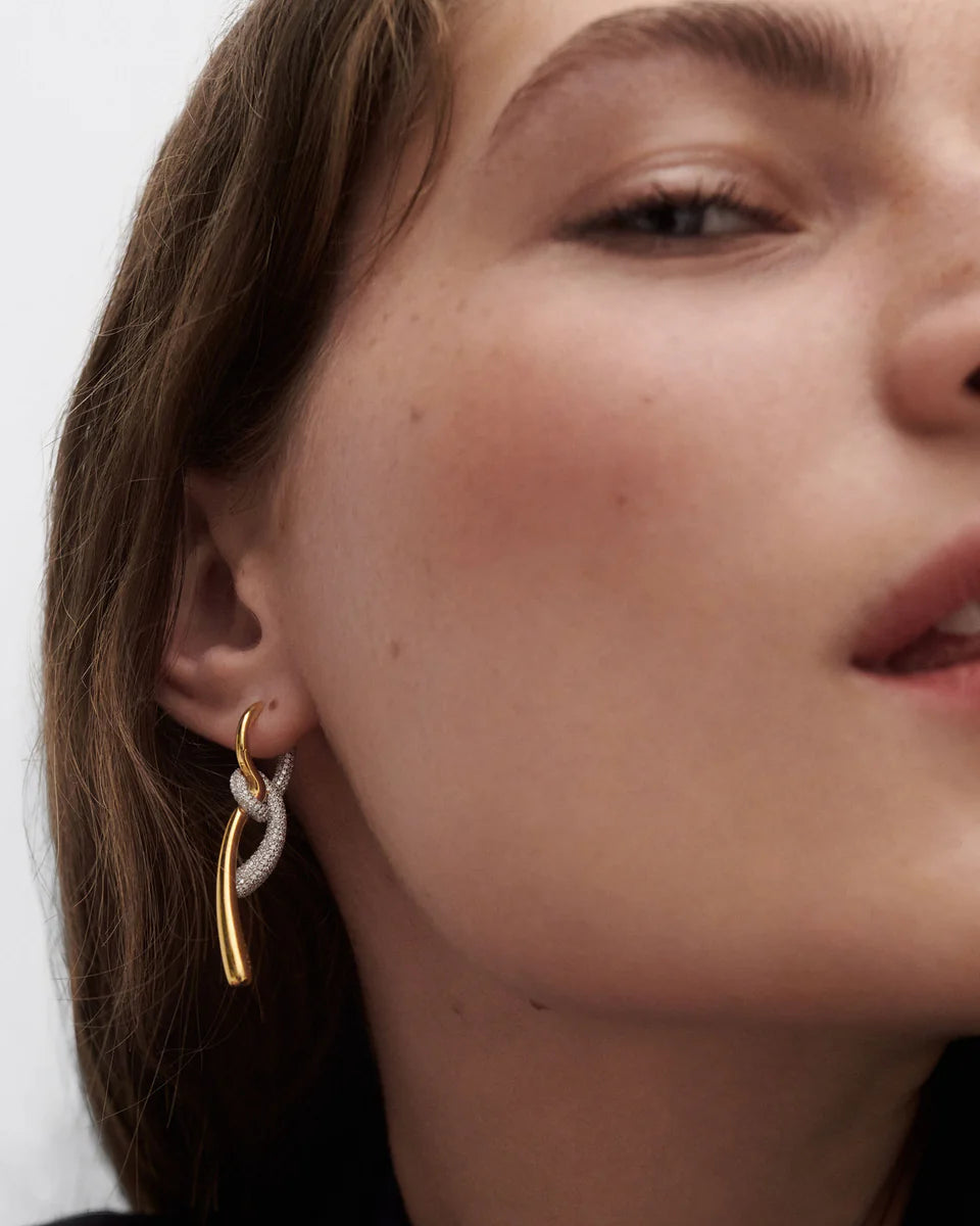 Pavé Twist Hoops by PDPaola - At Present Jewelry