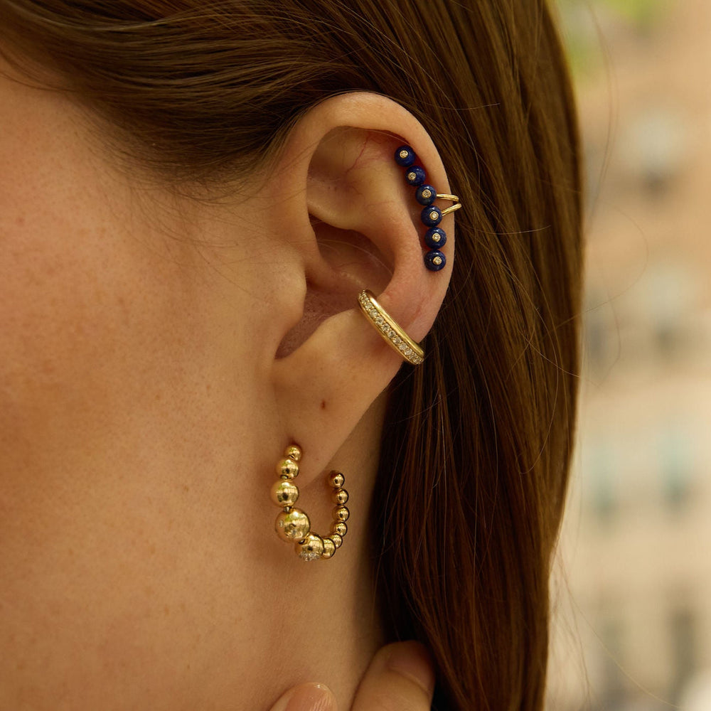 Beaded Hoop, Small by Eden Presley - At Present Jewelry