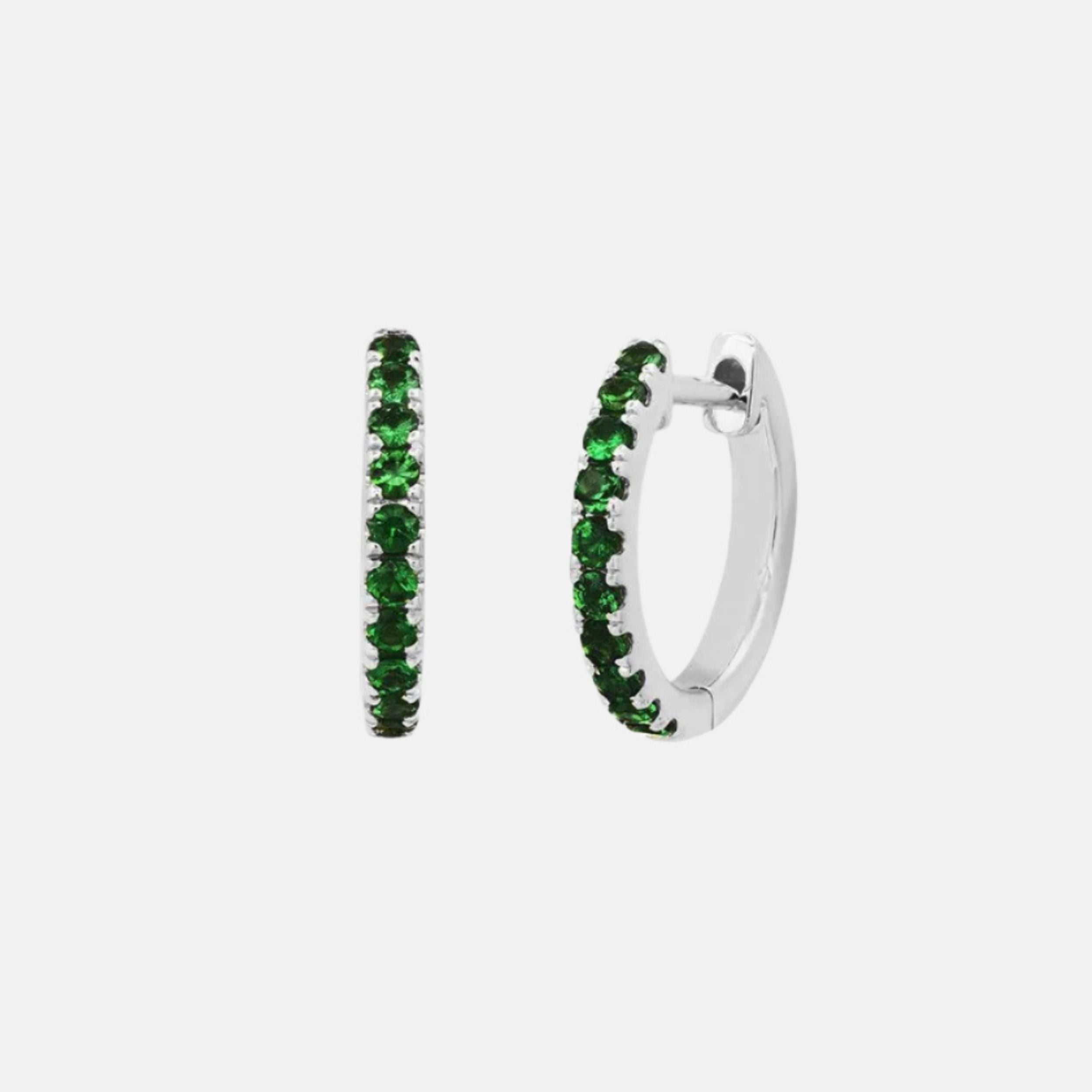 Standard Gemstone Huggies by Eriness - At Present Jewelry