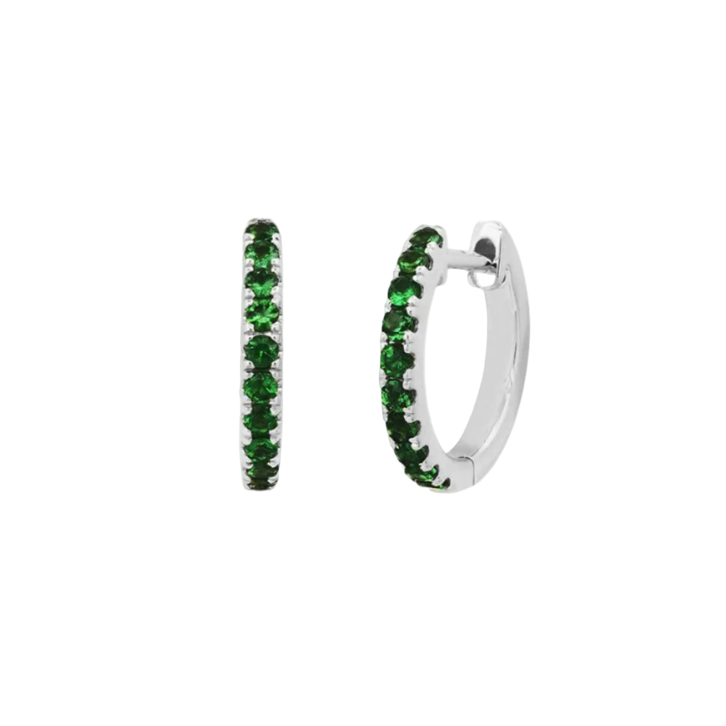 Standard Gemstone Huggies by Eriness - At Present Jewelry