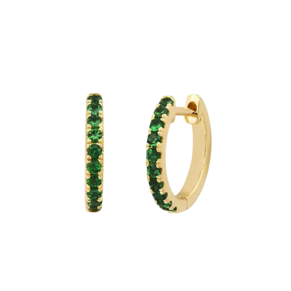 Standard Gemstone Huggies by Eriness - At Present Jewelry