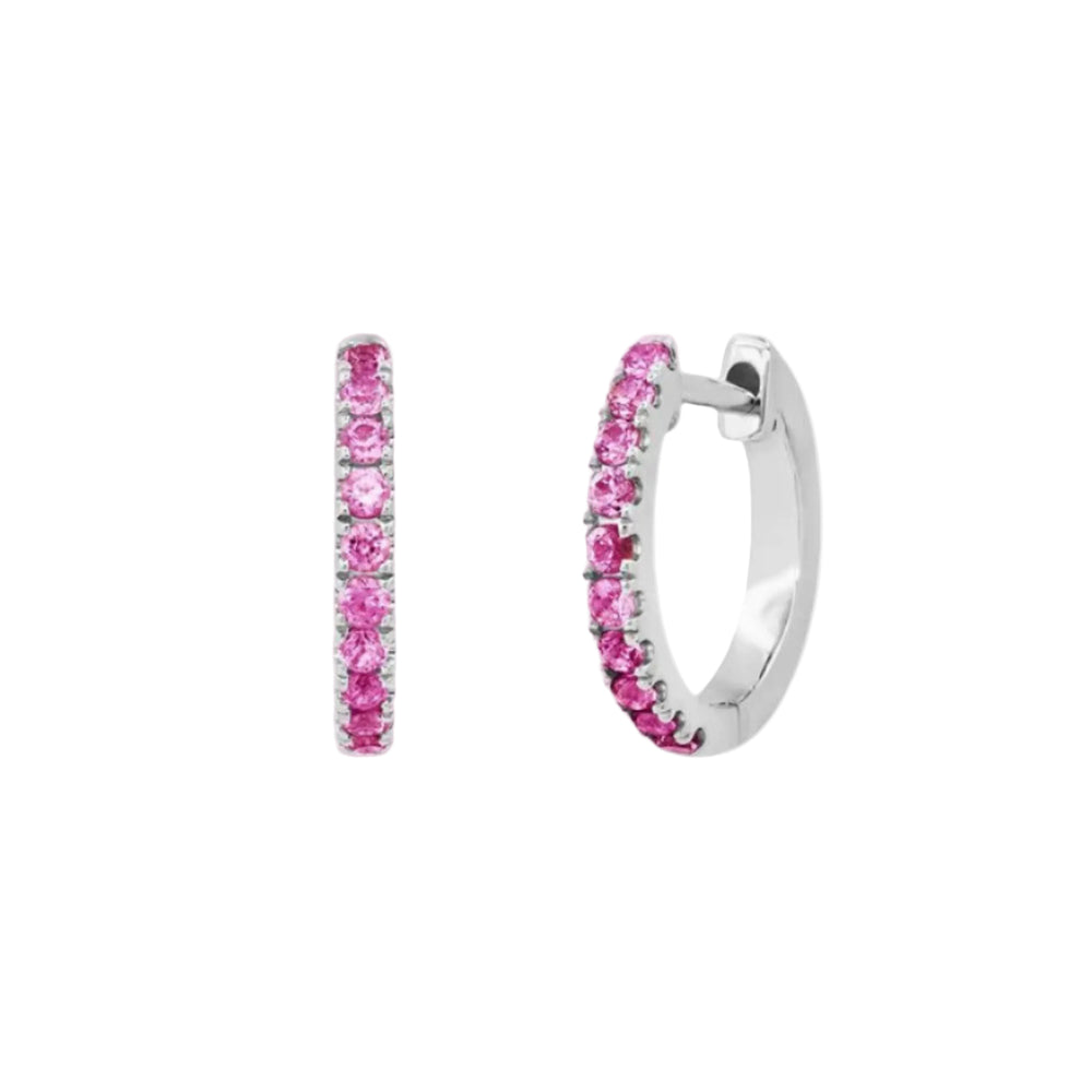 Standard Gemstone Huggies by Eriness - At Present Jewelry