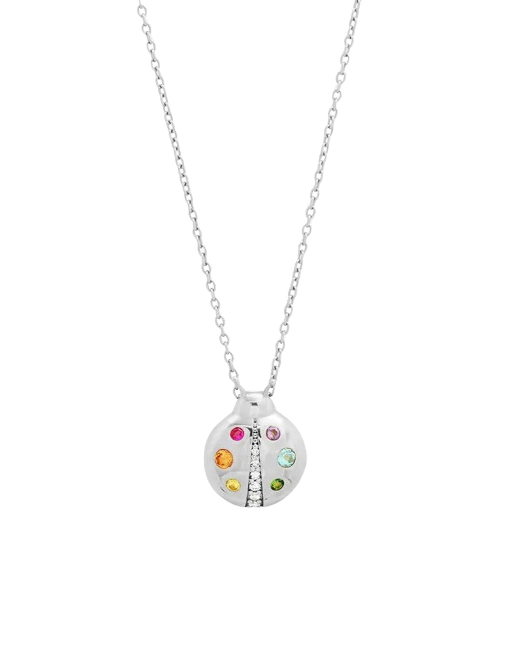 Multi Colored Baby Ladybug Necklace by Eriness - At Present Jewelry