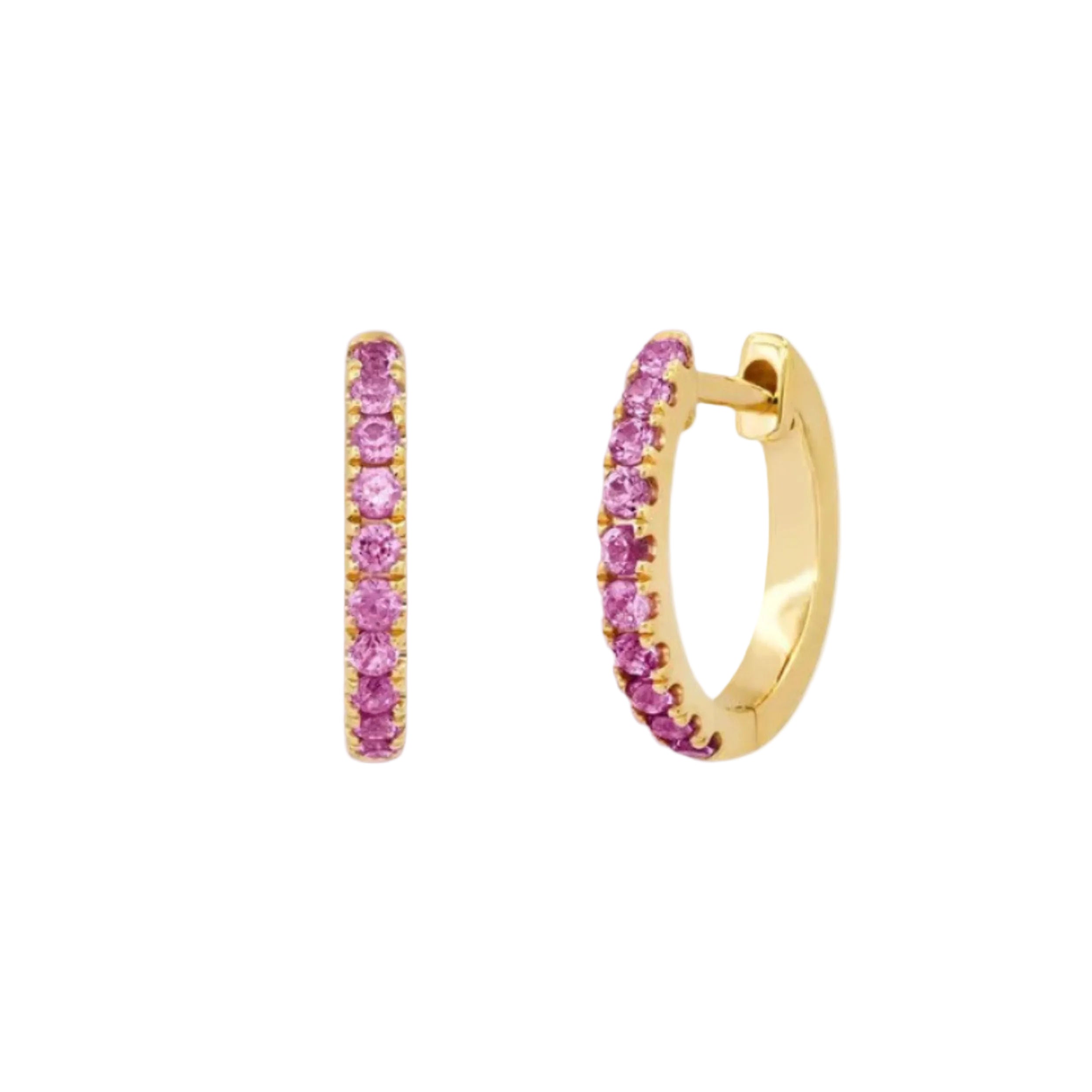 Standard Gemstone Huggies by Eriness - At Present Jewelry