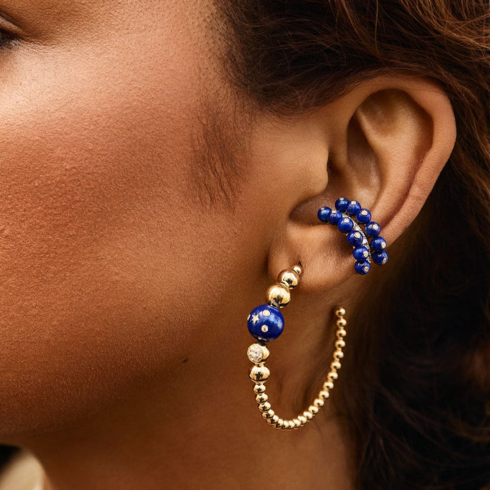 Beaded Hoop by Eden Presley - At Present Jewelry