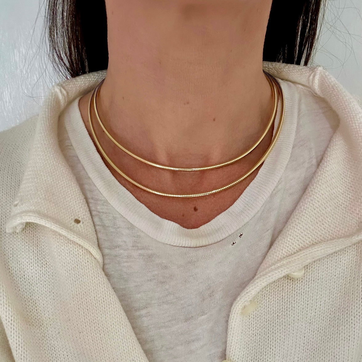 Omega Collar Chain by Rebecca Pinto - At Present Jewelry