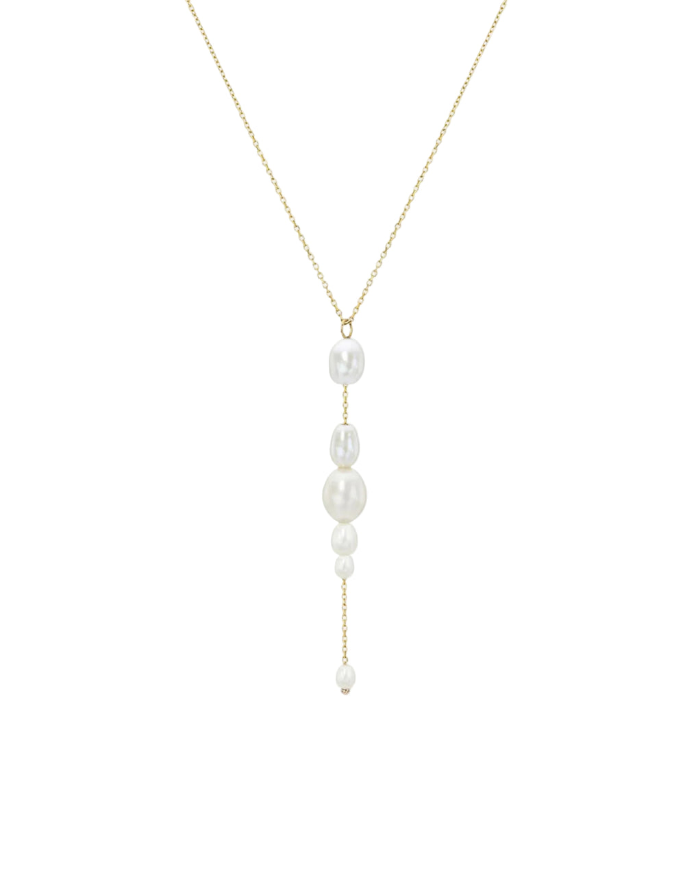 Palazzo Necklace, White by White/Space - At Present Jewelry