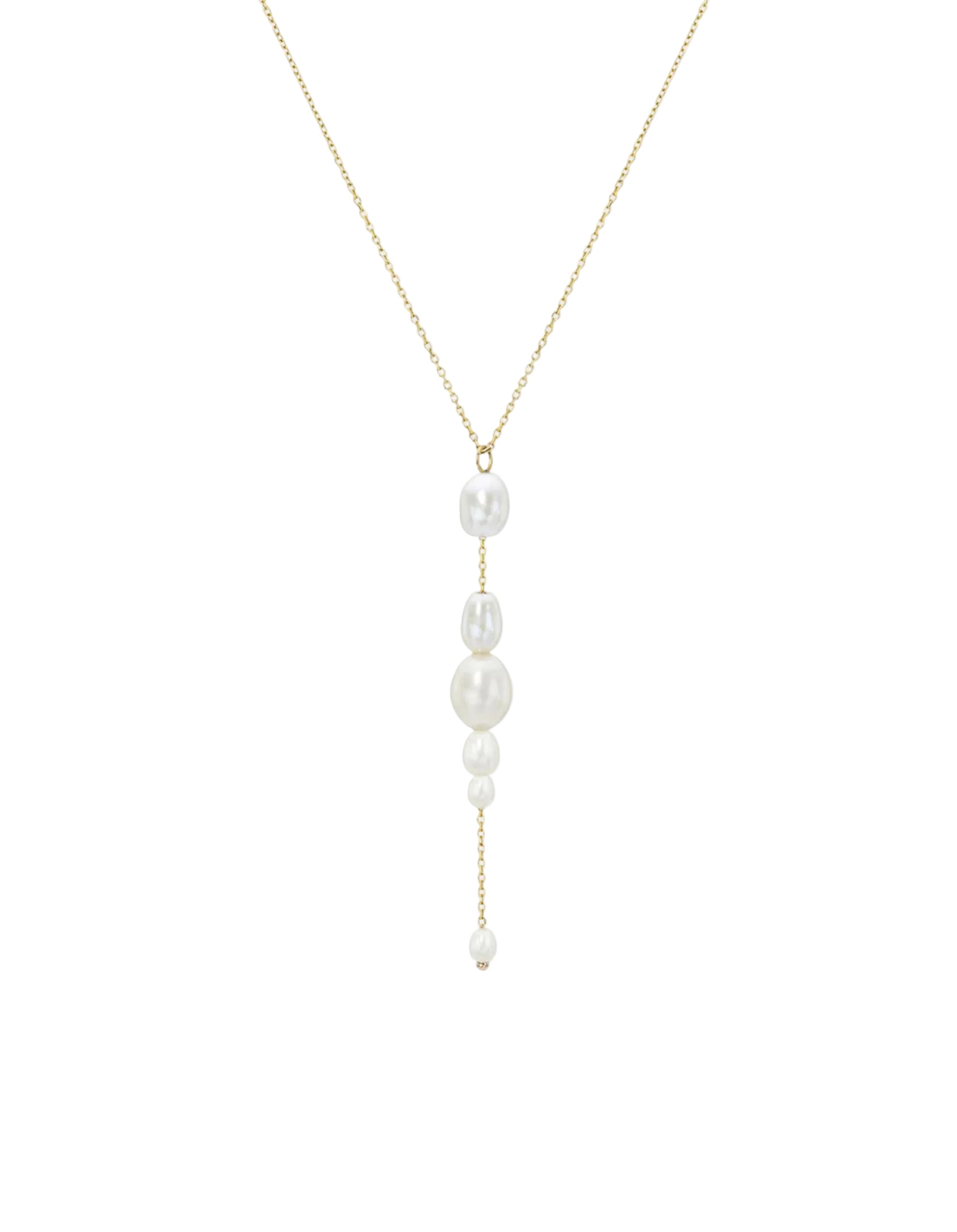 Palazzo Necklace, White by White/Space - At Present Jewelry