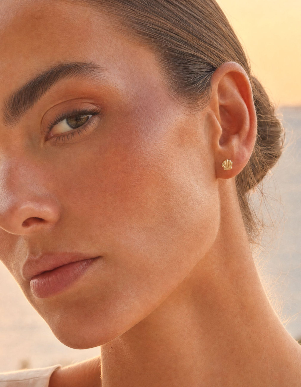 Petite Scallop Shell Studs