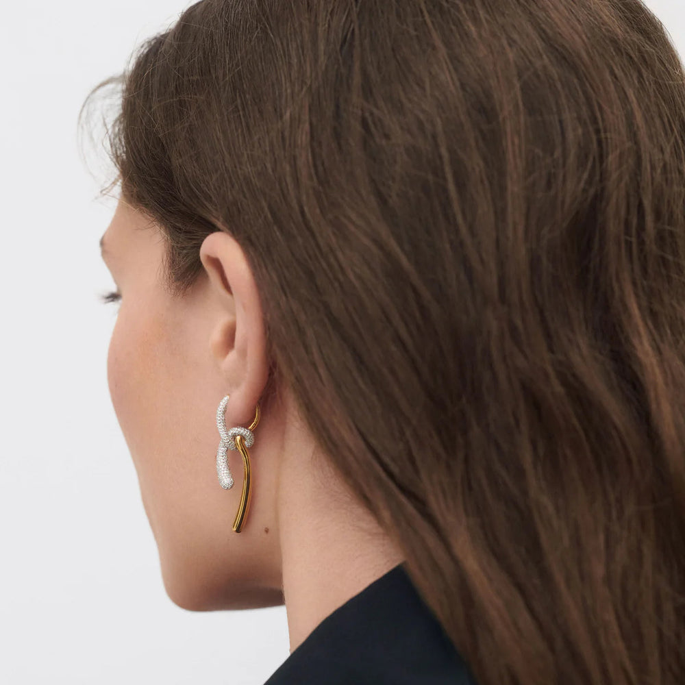 Pavé Twist Hoops by PDPaola - At Present Jewelry