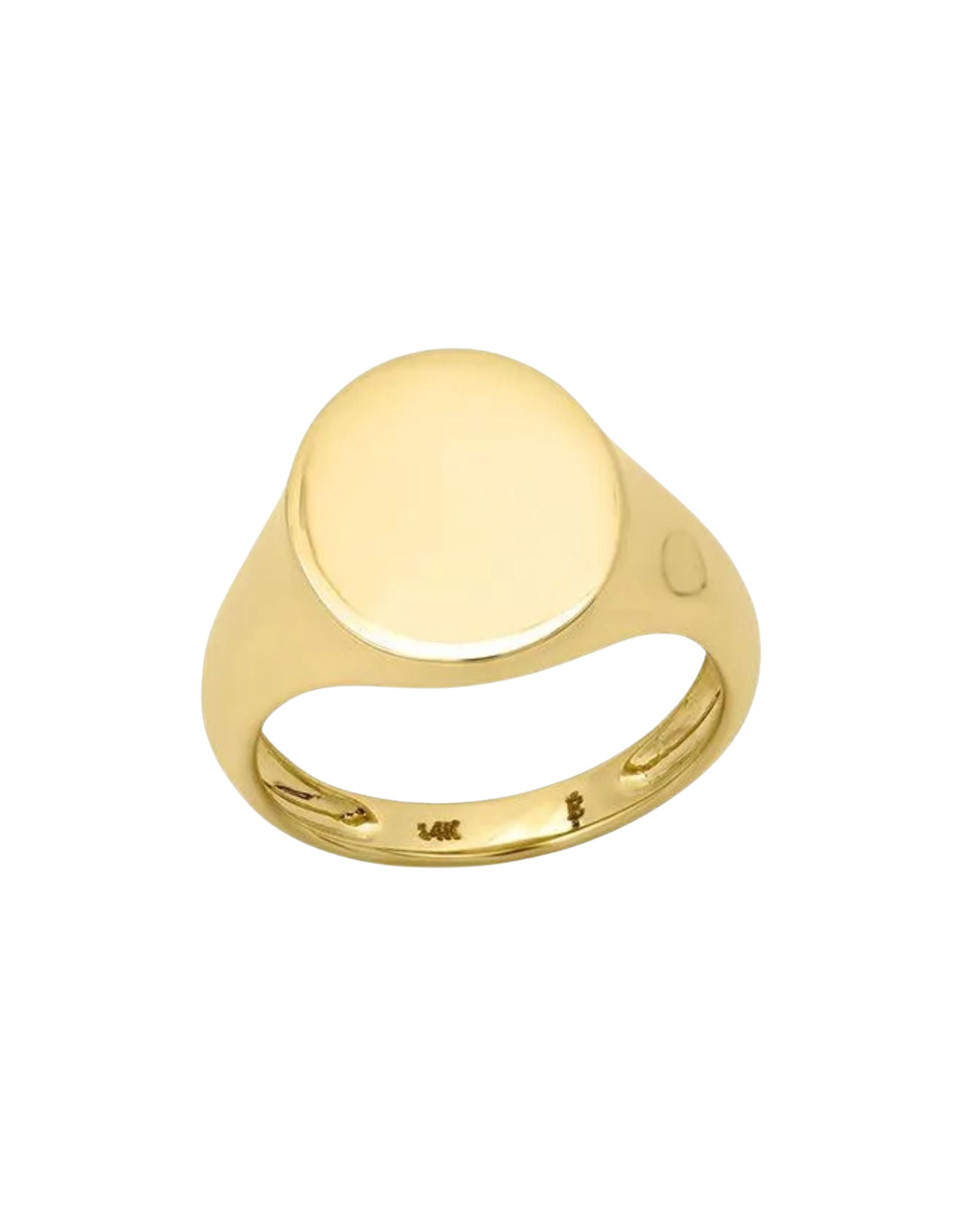 Gold Signet Pinky Ring