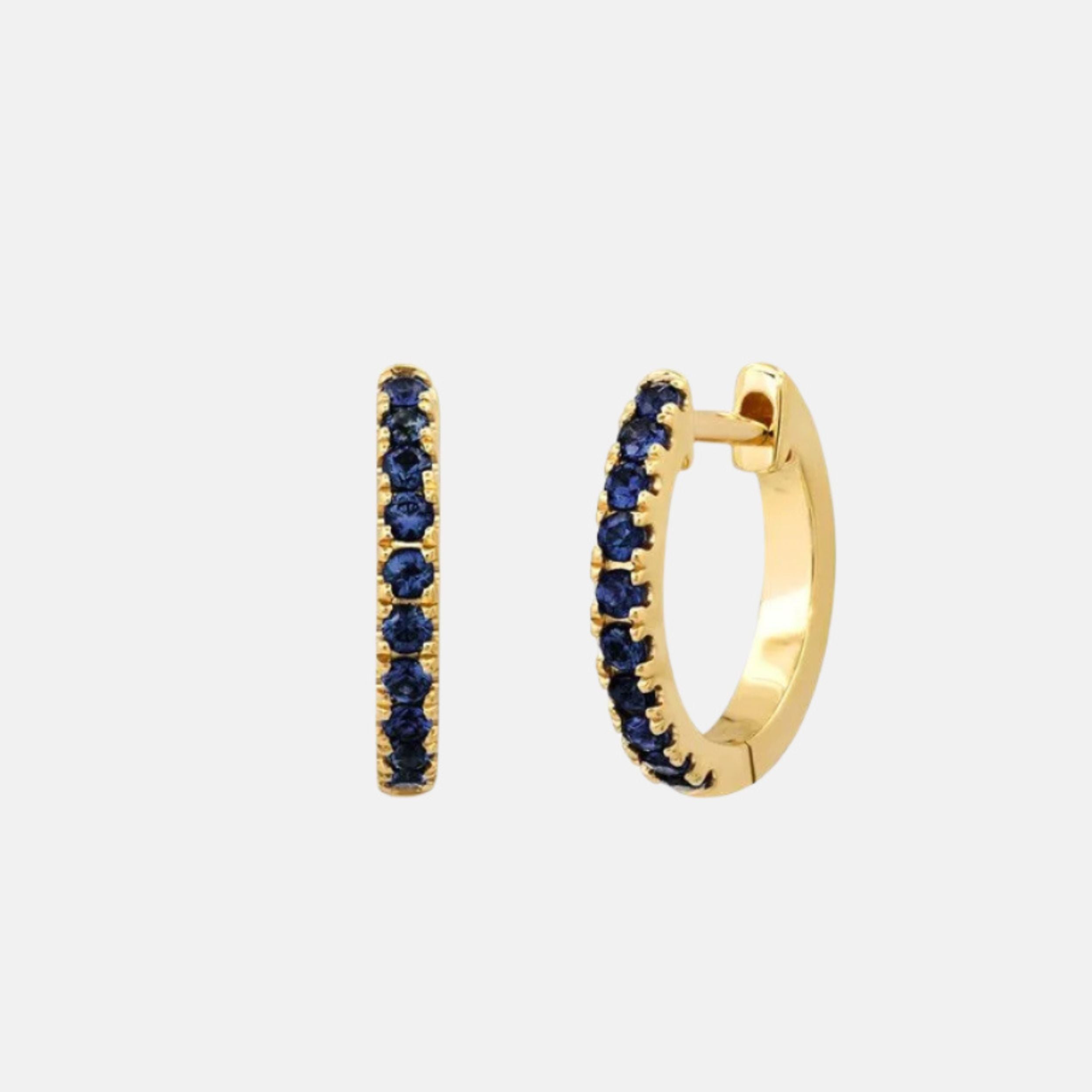 Standard Gemstone Huggies by Eriness - At Present Jewelry